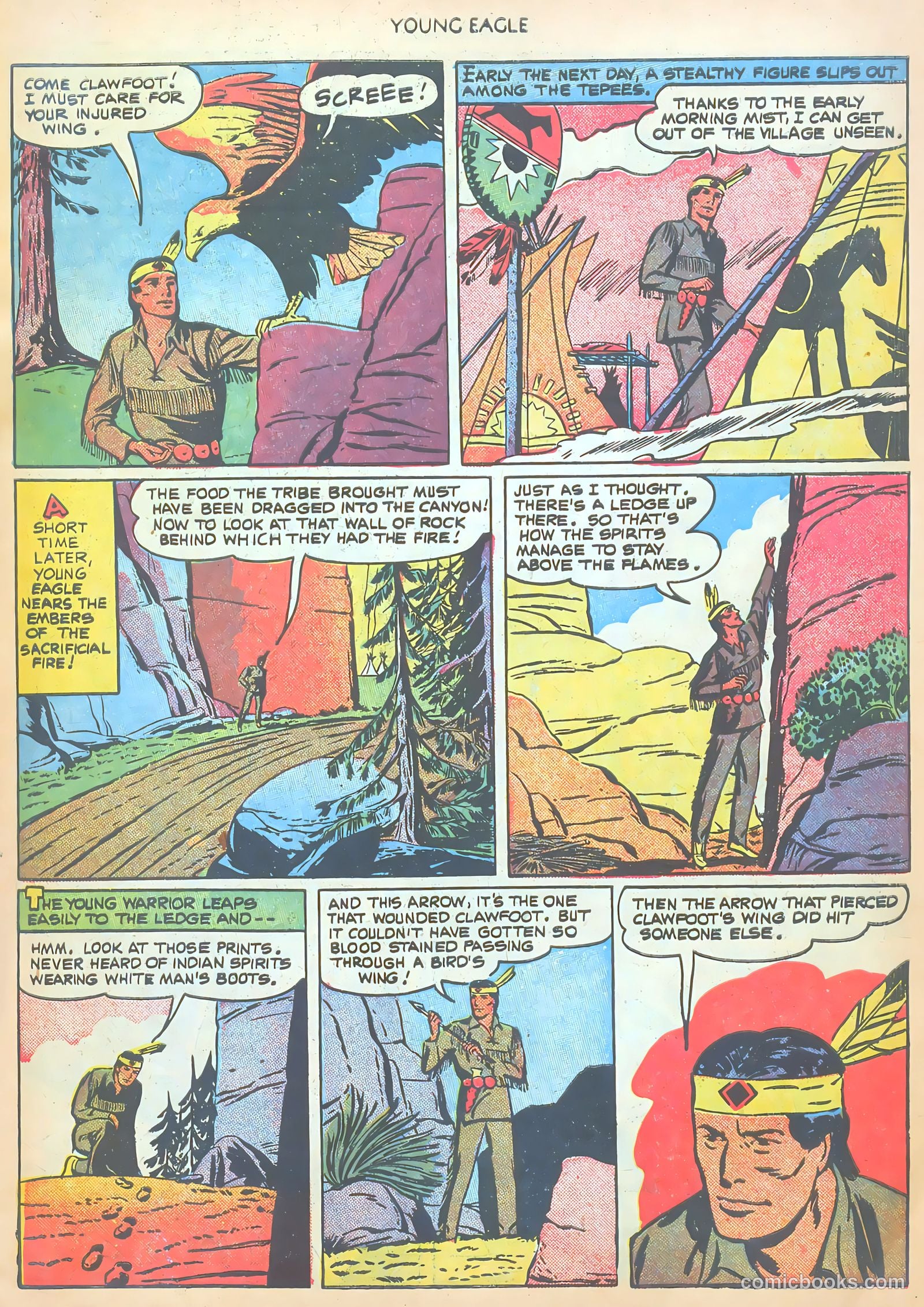 Young Eagle #2 (1951) — page 7 of 36