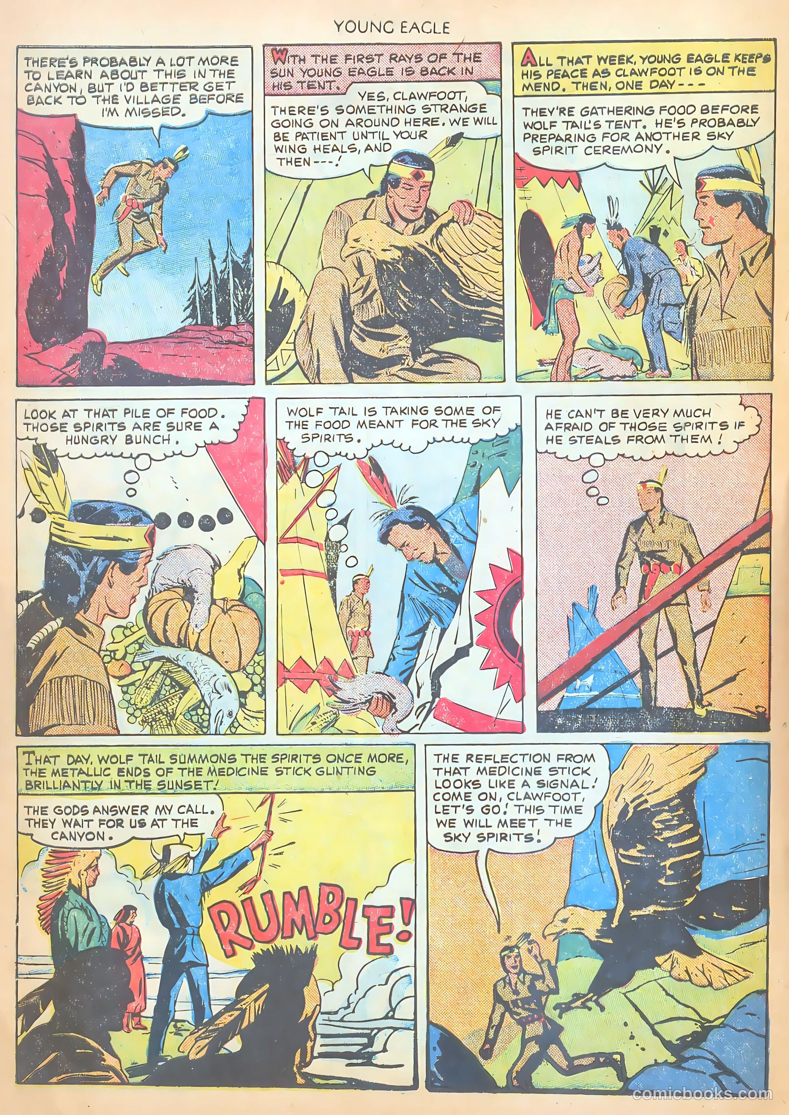 Young Eagle #2 (1951) — page 8 of 36