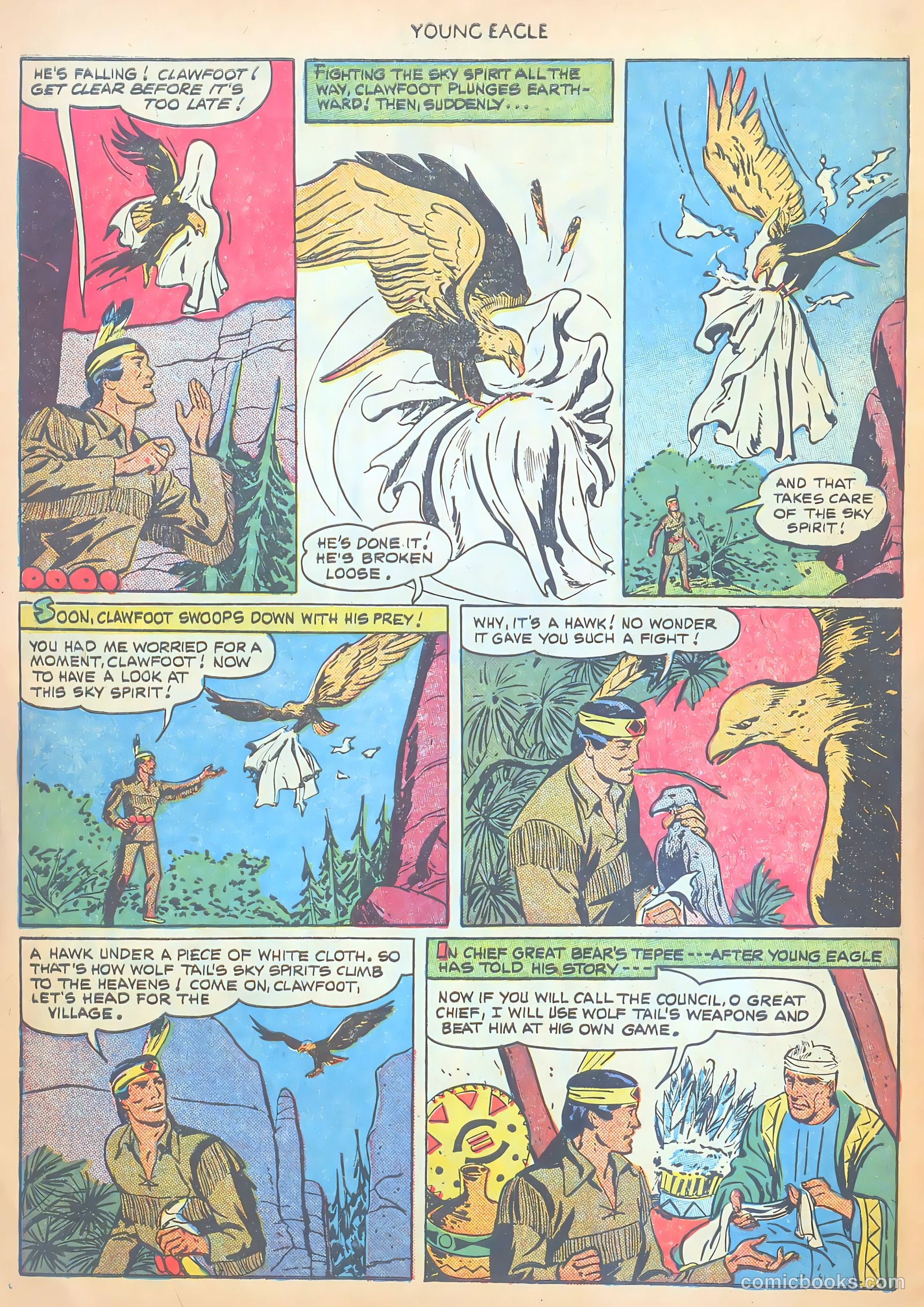 Young Eagle #2 (1951) — page 10 of 36