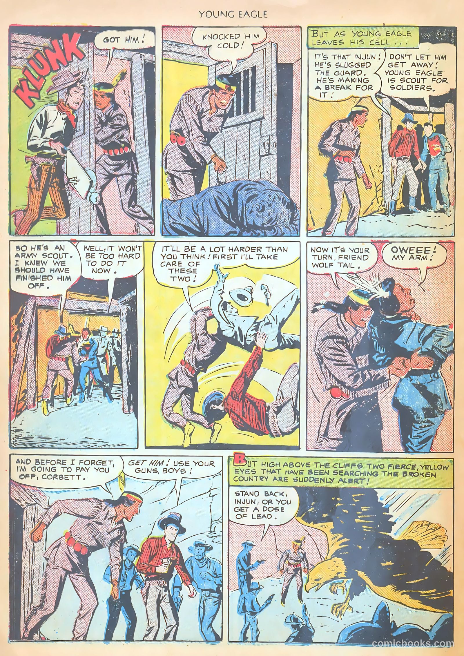 Young Eagle #2 (1951) — page 20 of 36