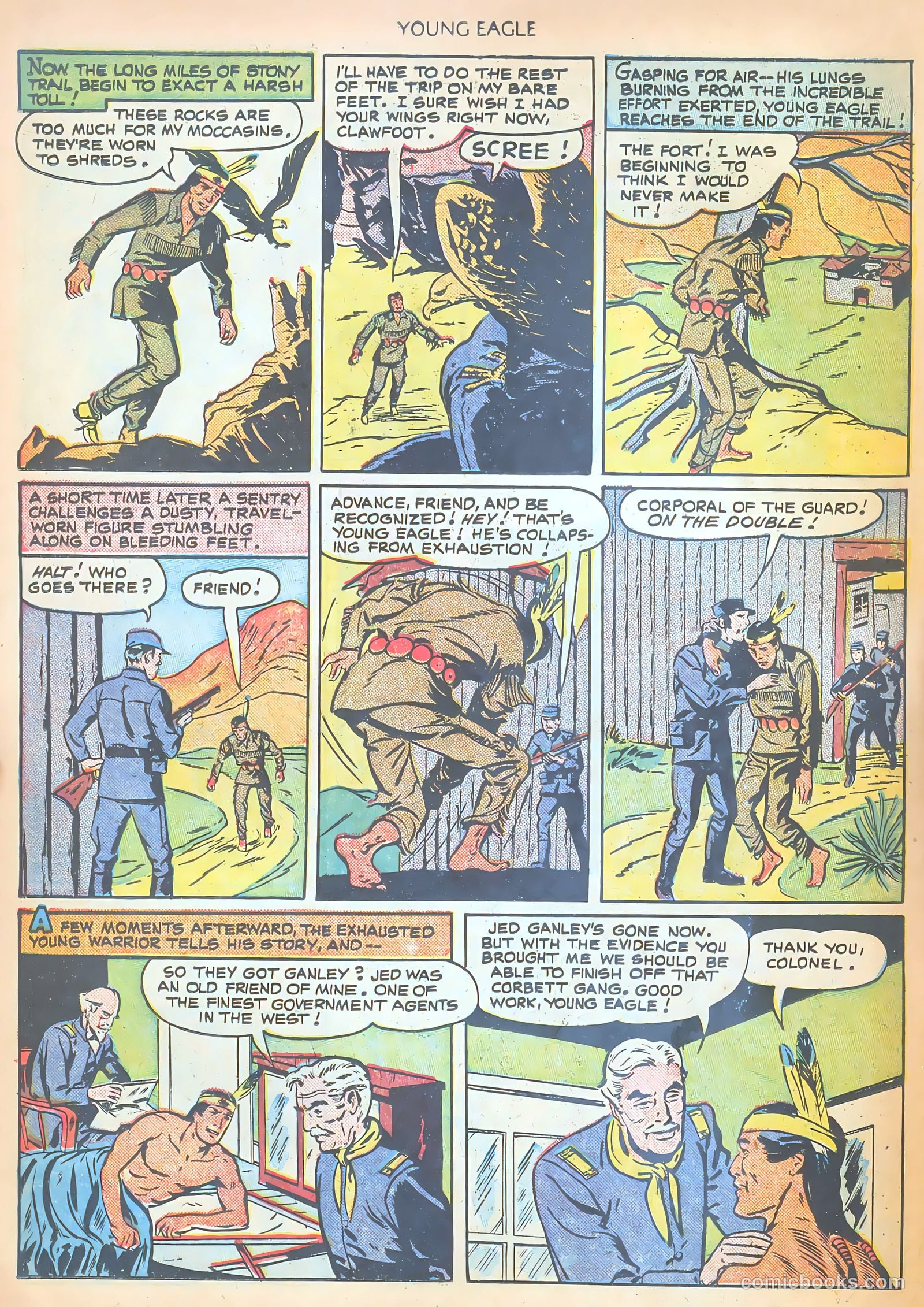 Young Eagle #2 (1951) — page 22 of 36