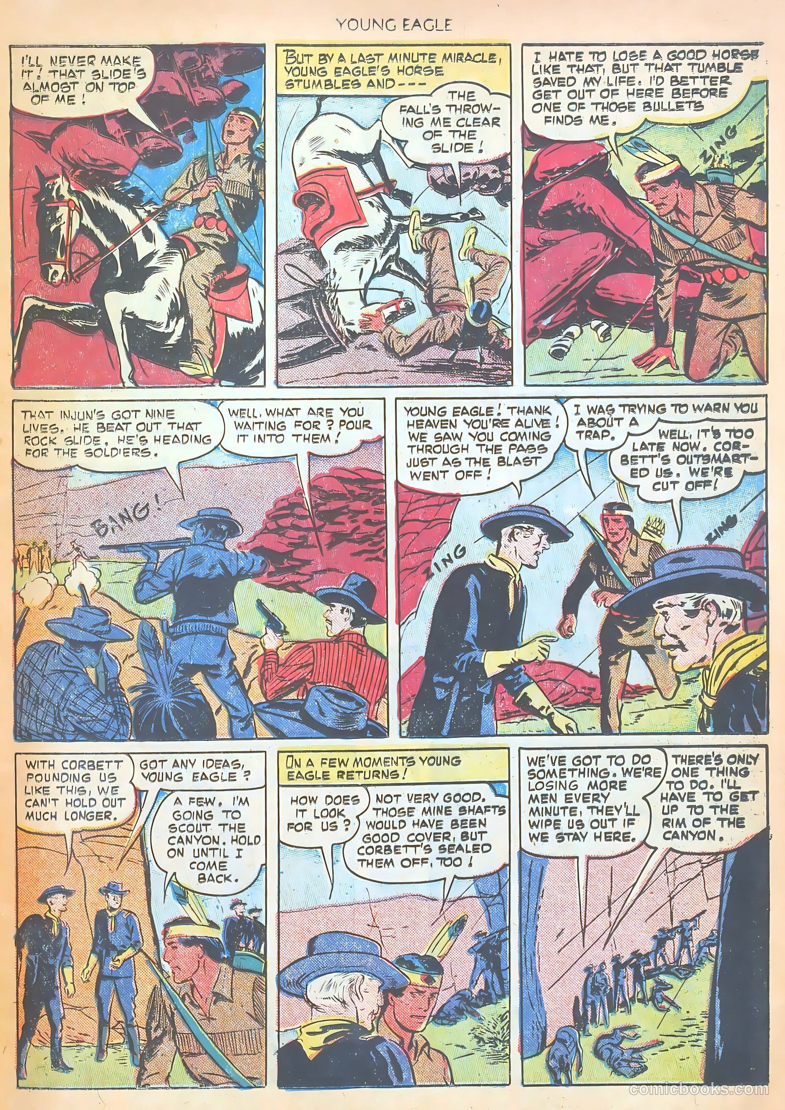 Young Eagle #2 (1951) — page 25 of 36