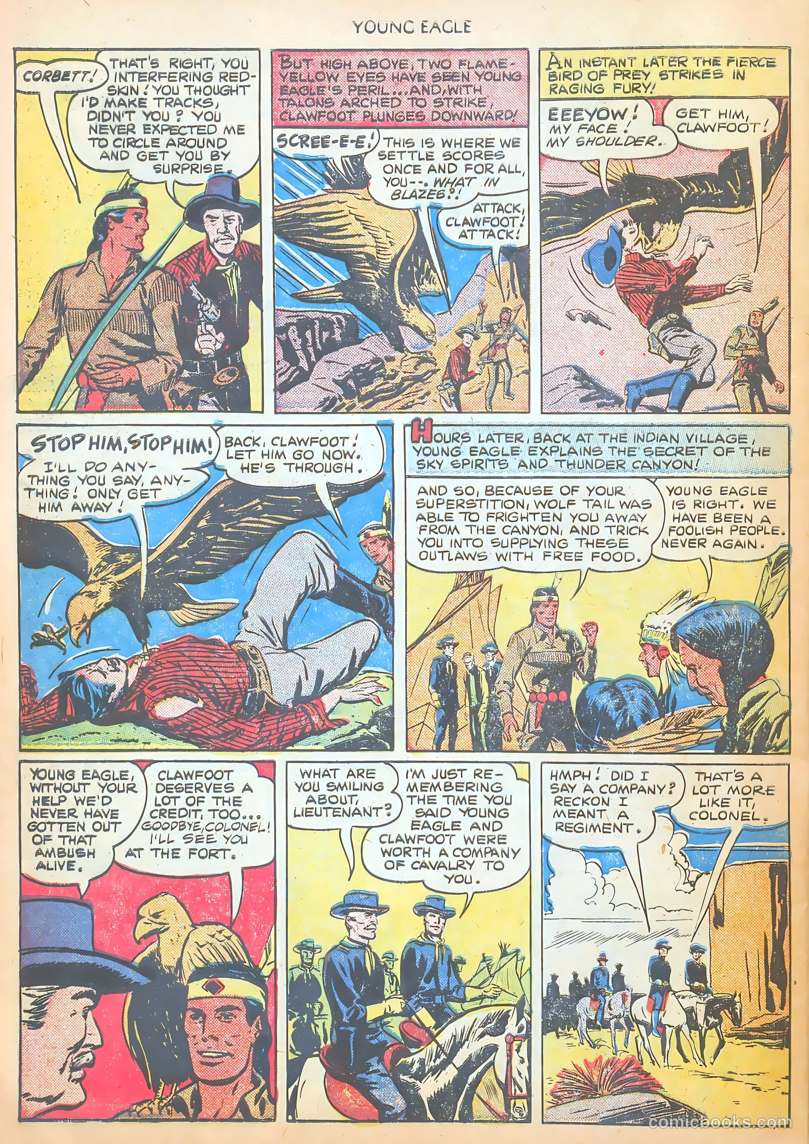 Young Eagle #2 (1951) — page 28 of 36
