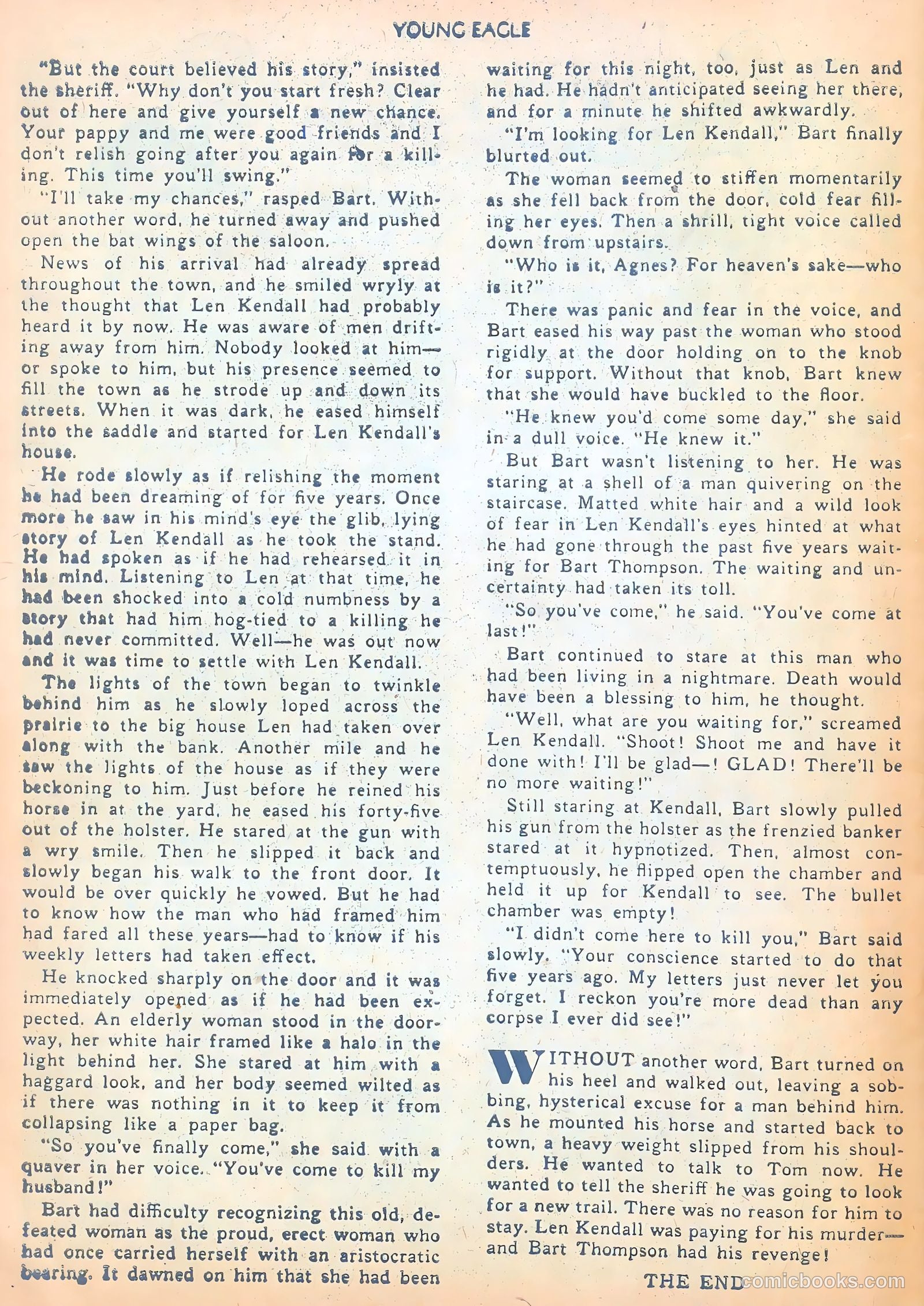 Young Eagle #2 (1951) — page 30 of 36