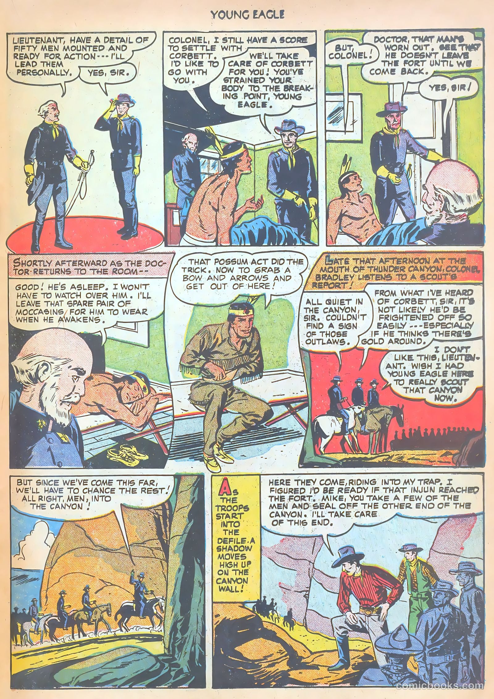 Young Eagle #2 (1951) — page 23 of 36