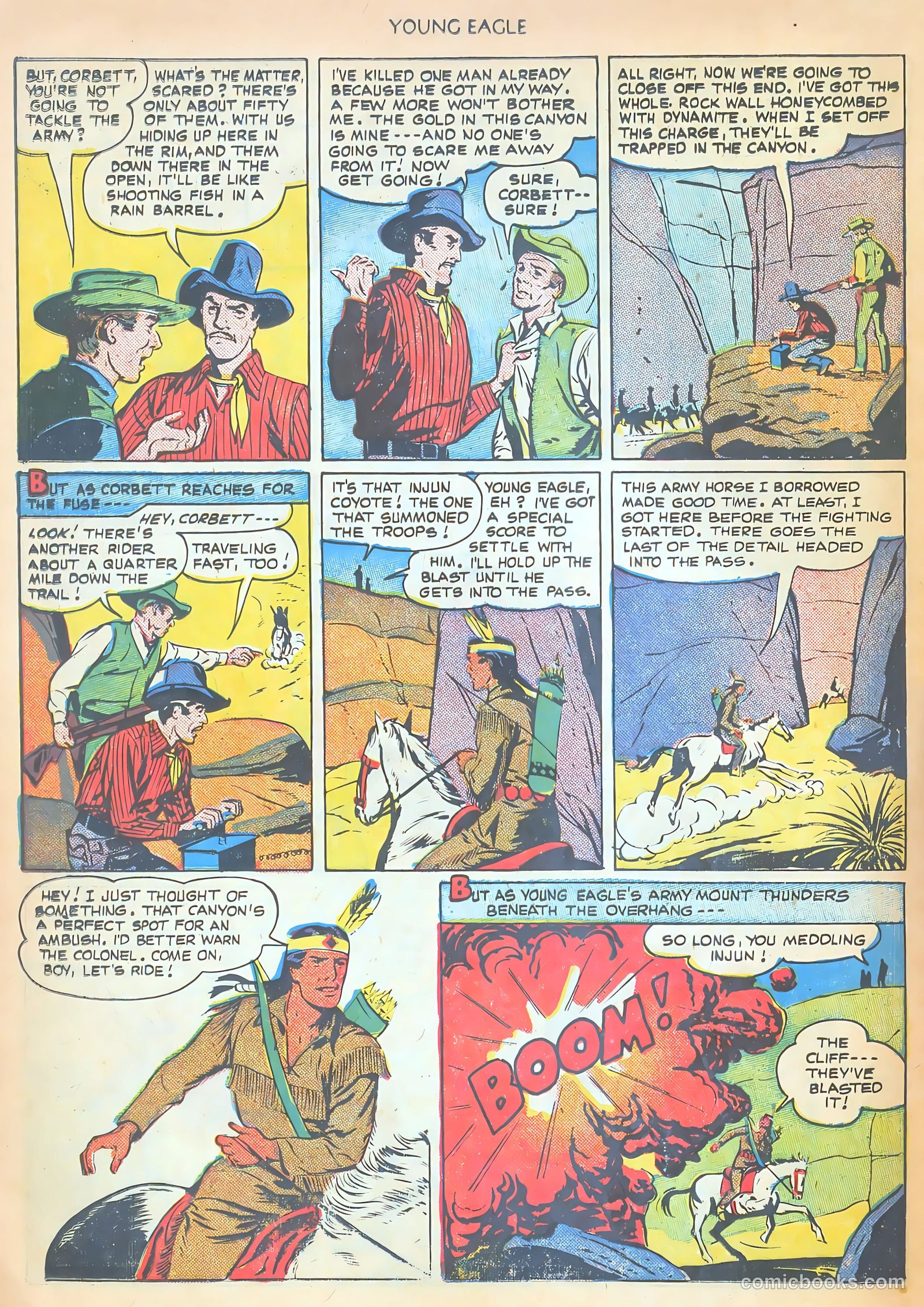 Young Eagle #2 (1951) — page 24 of 36