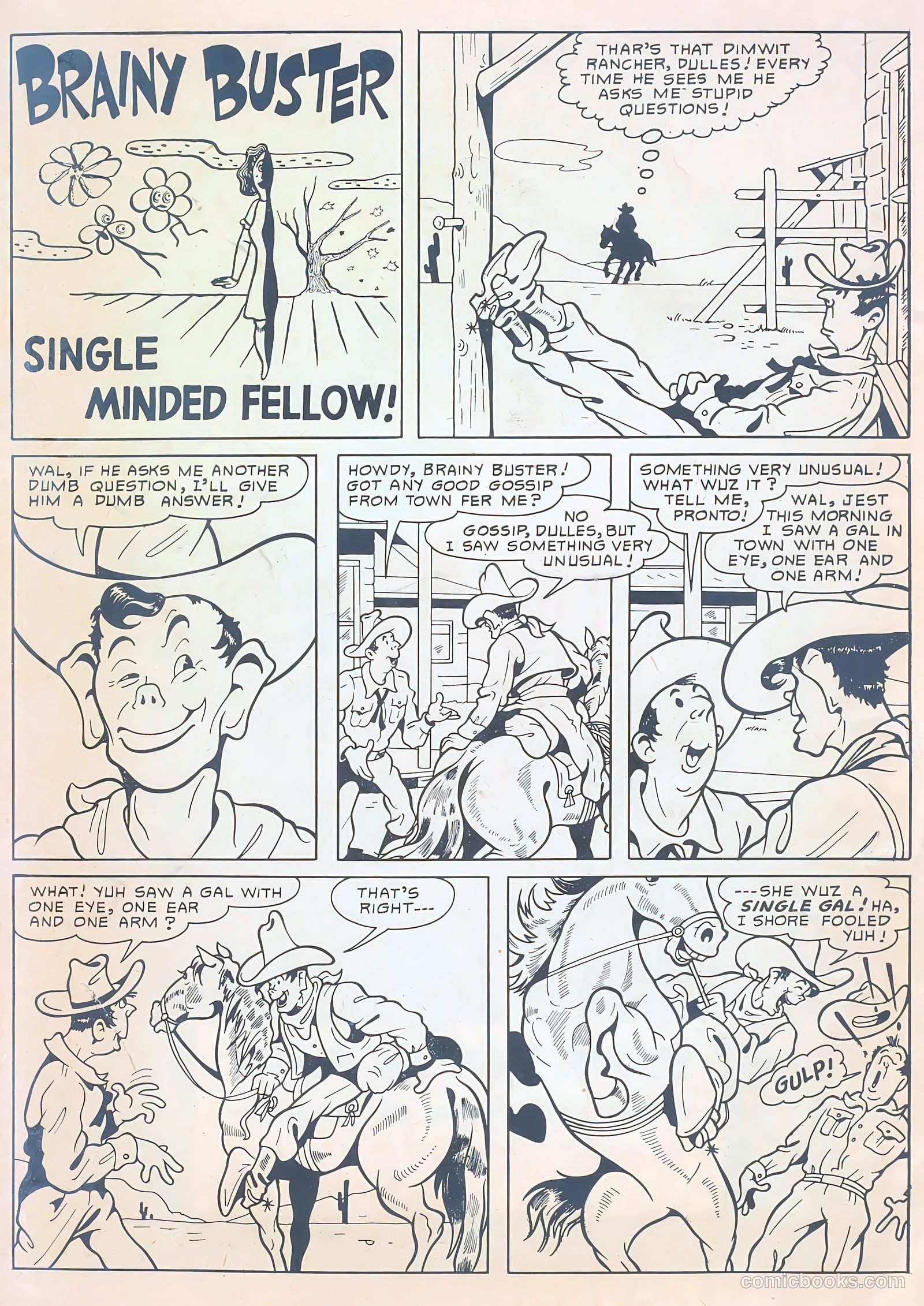 Young Eagle #2 (1951) — page 35 of 36