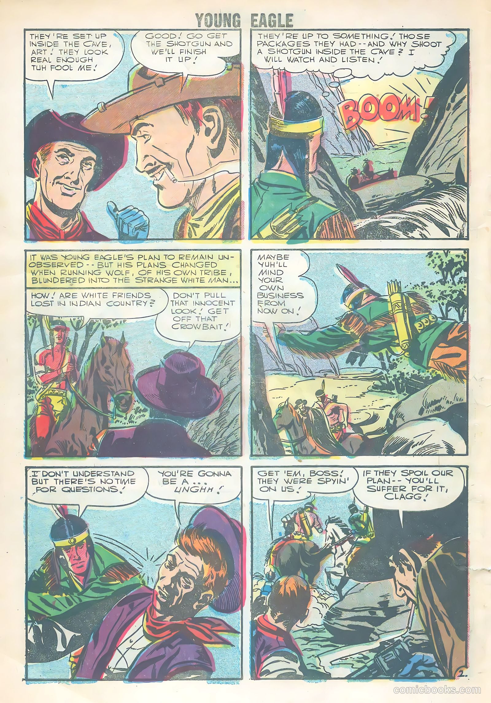 Young Eagle #3 (1956) — page 4 of 36