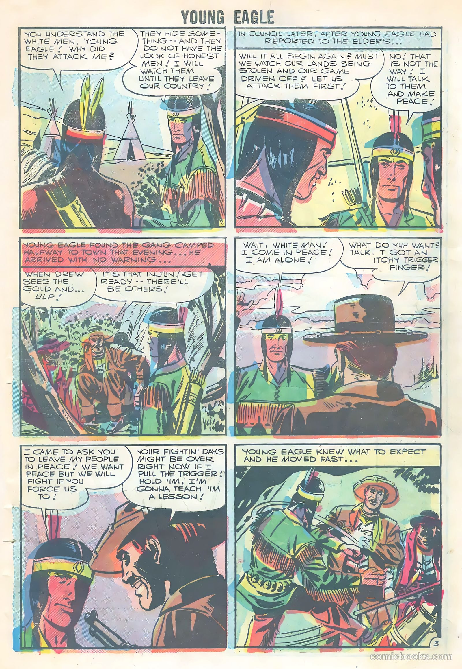 Young Eagle #3 (1956) — page 5 of 36