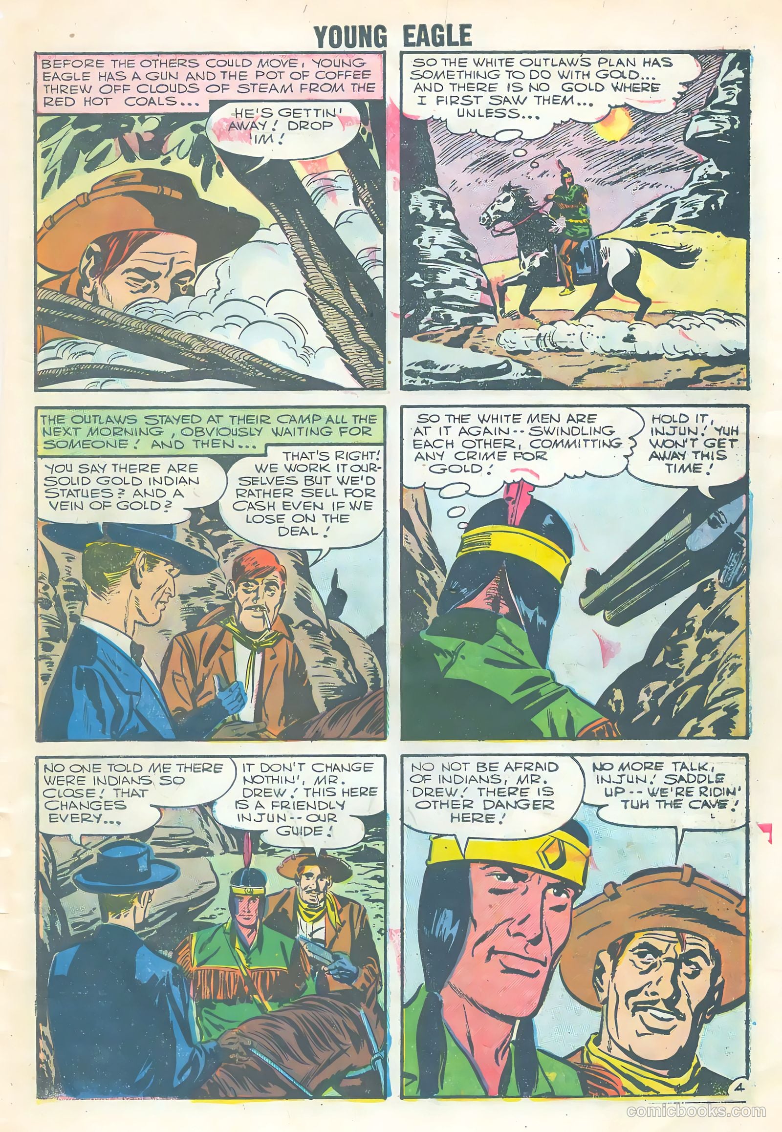 Young Eagle #3 (1956) — page 7 of 36