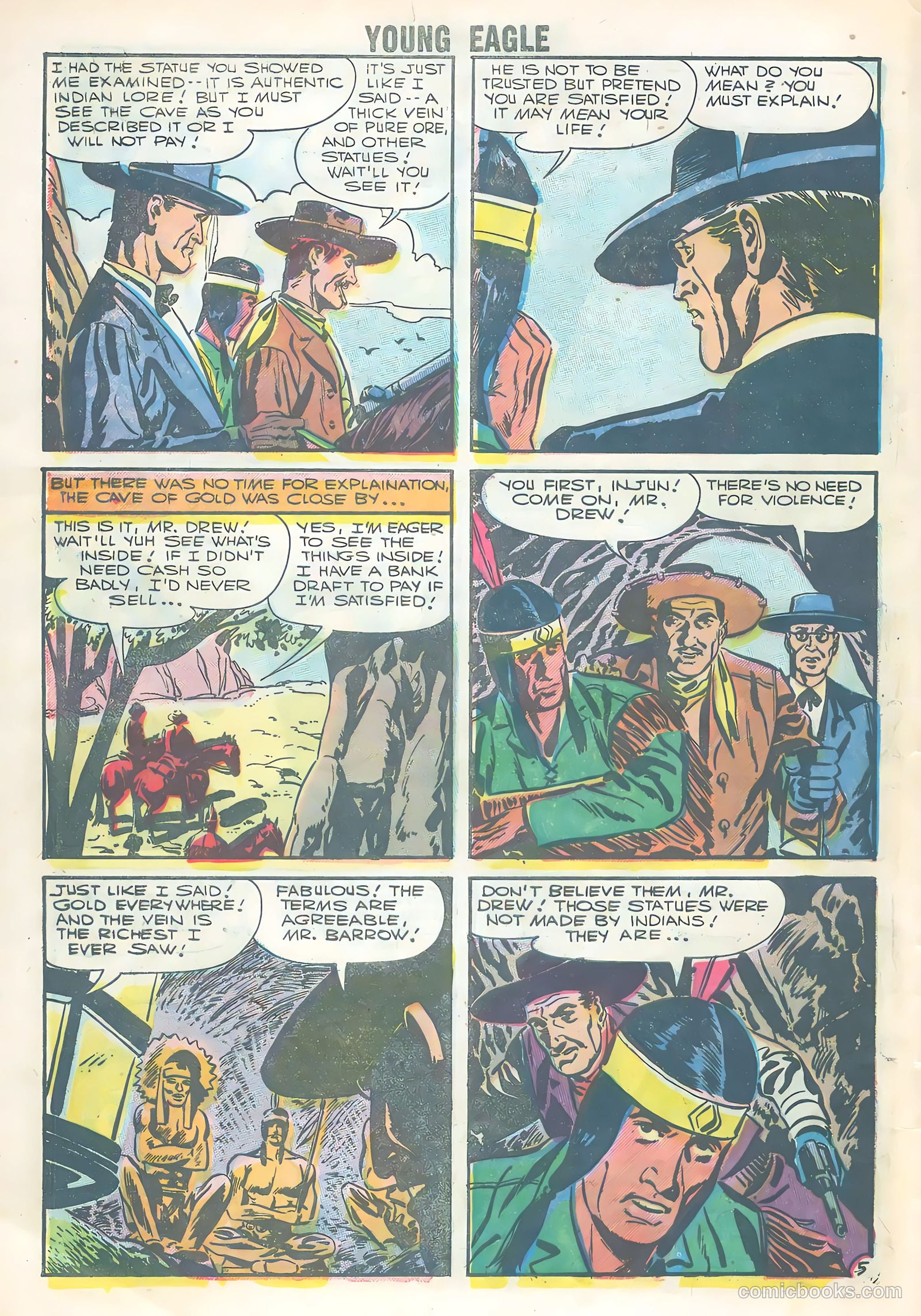 Young Eagle #3 (1956) — page 8 of 36