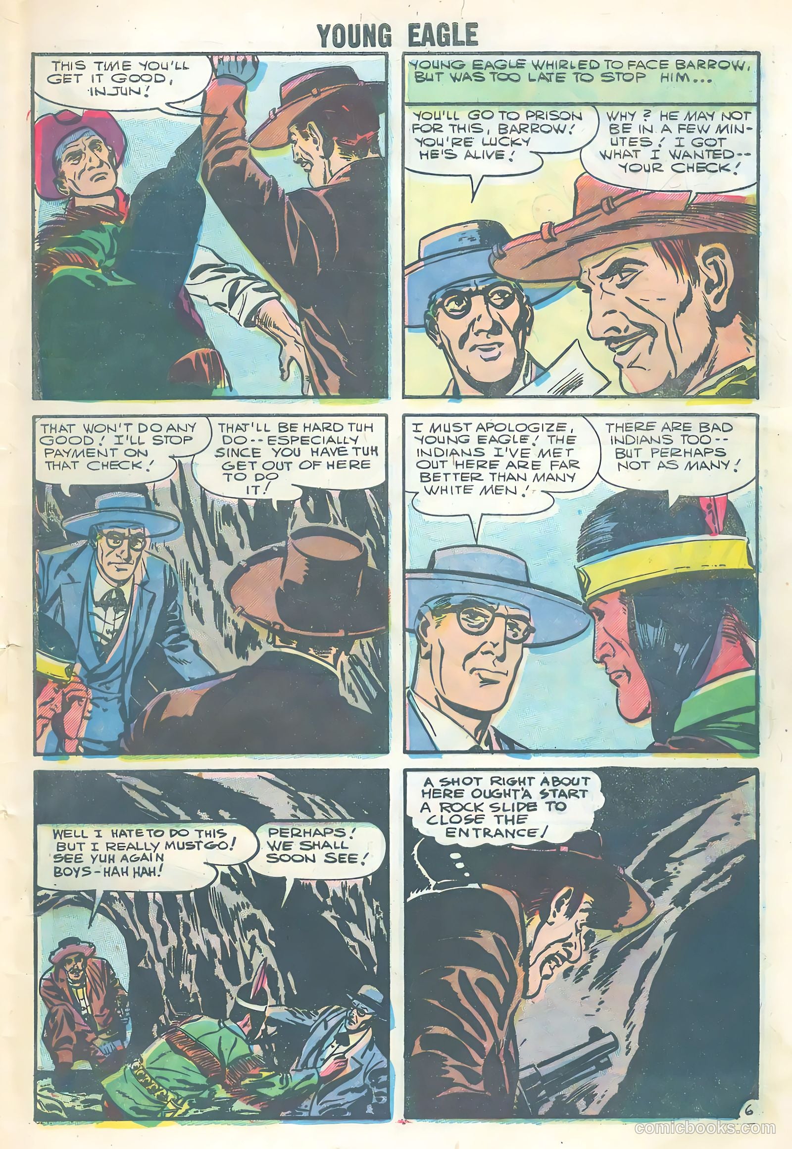 Young Eagle #3 (1956) — page 9 of 36