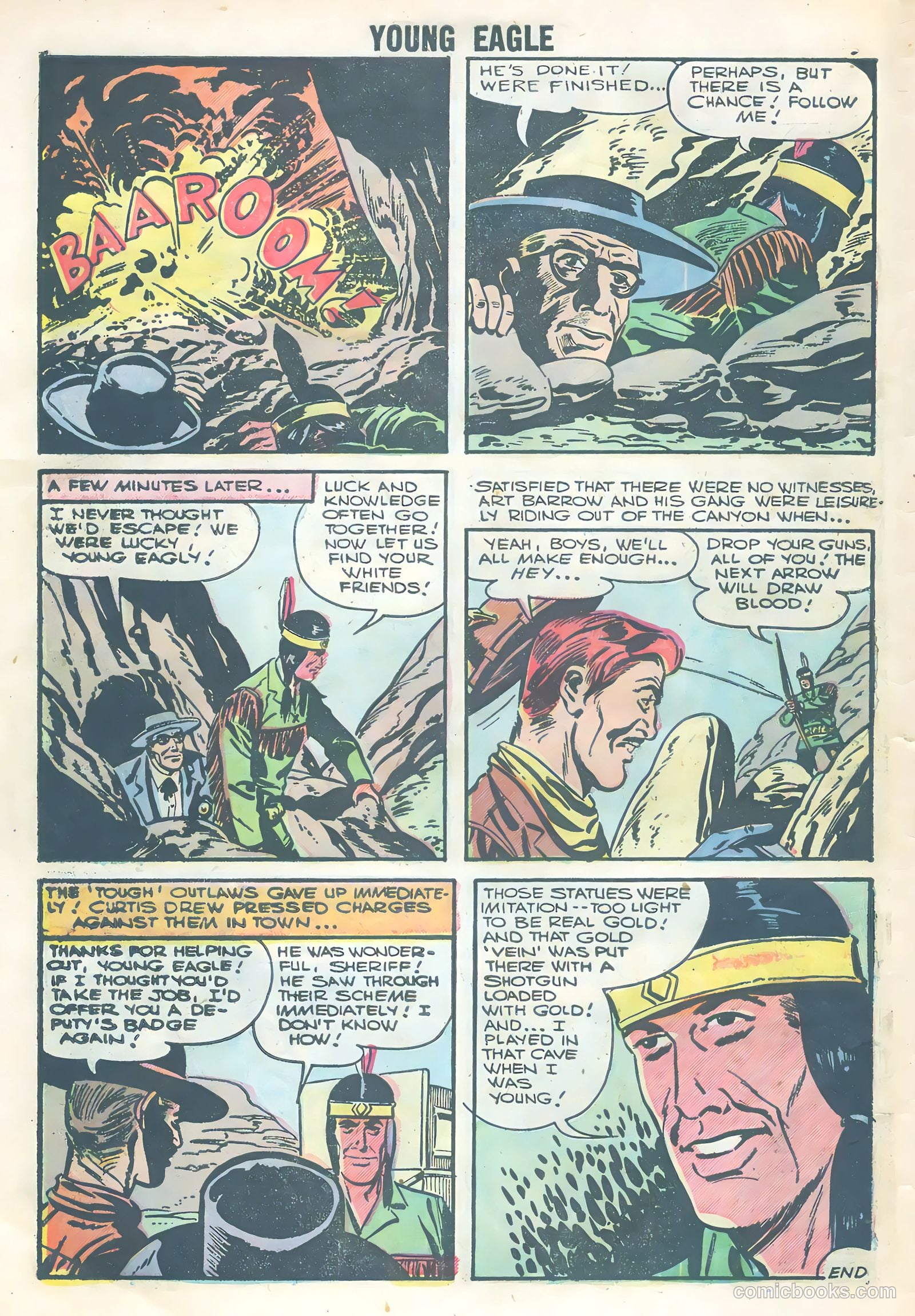 Young Eagle #3 (1956) — page 10 of 36