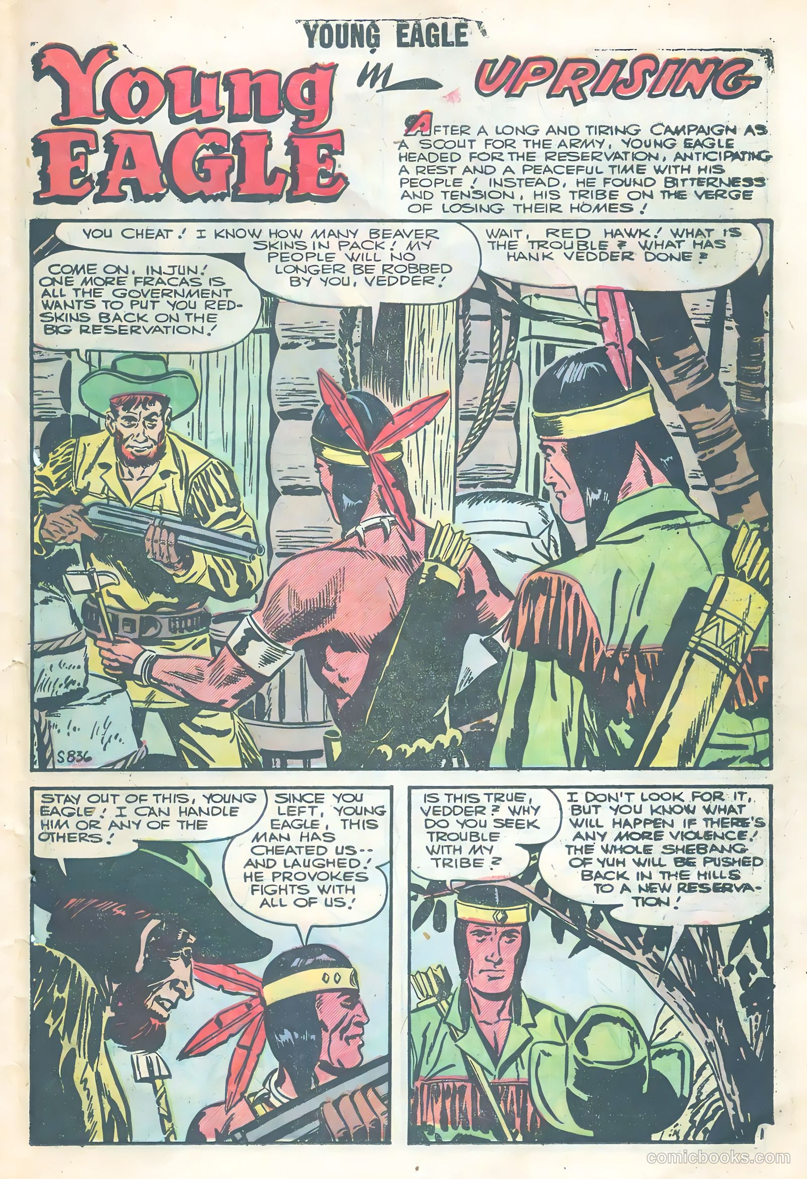 Young Eagle #3 (1956) — page 11 of 36