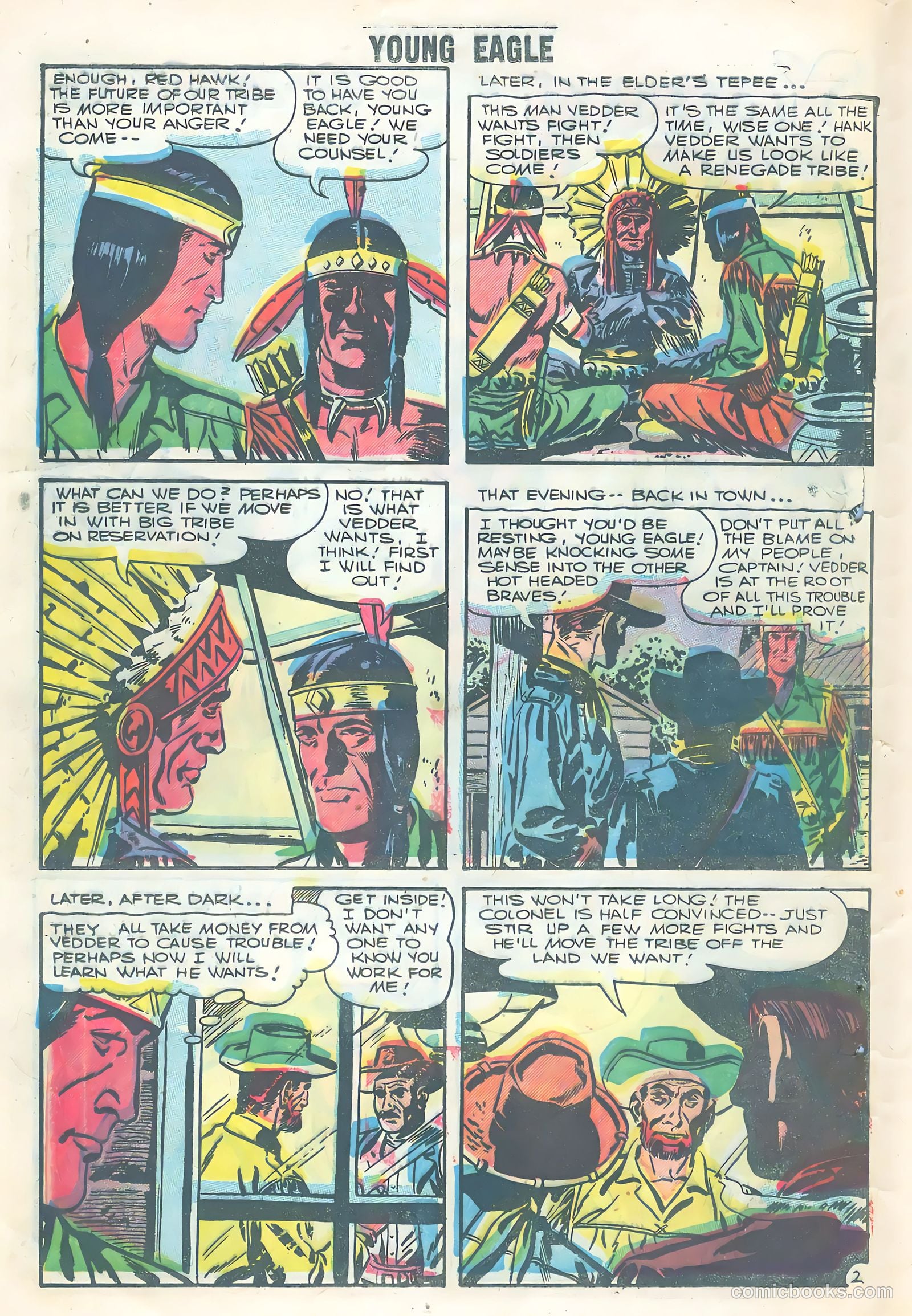 Young Eagle #3 (1956) — page 12 of 36