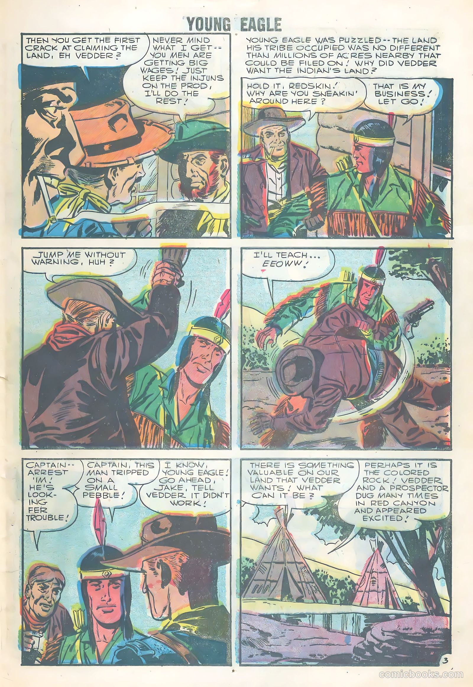 Young Eagle #3 (1956) — page 13 of 36