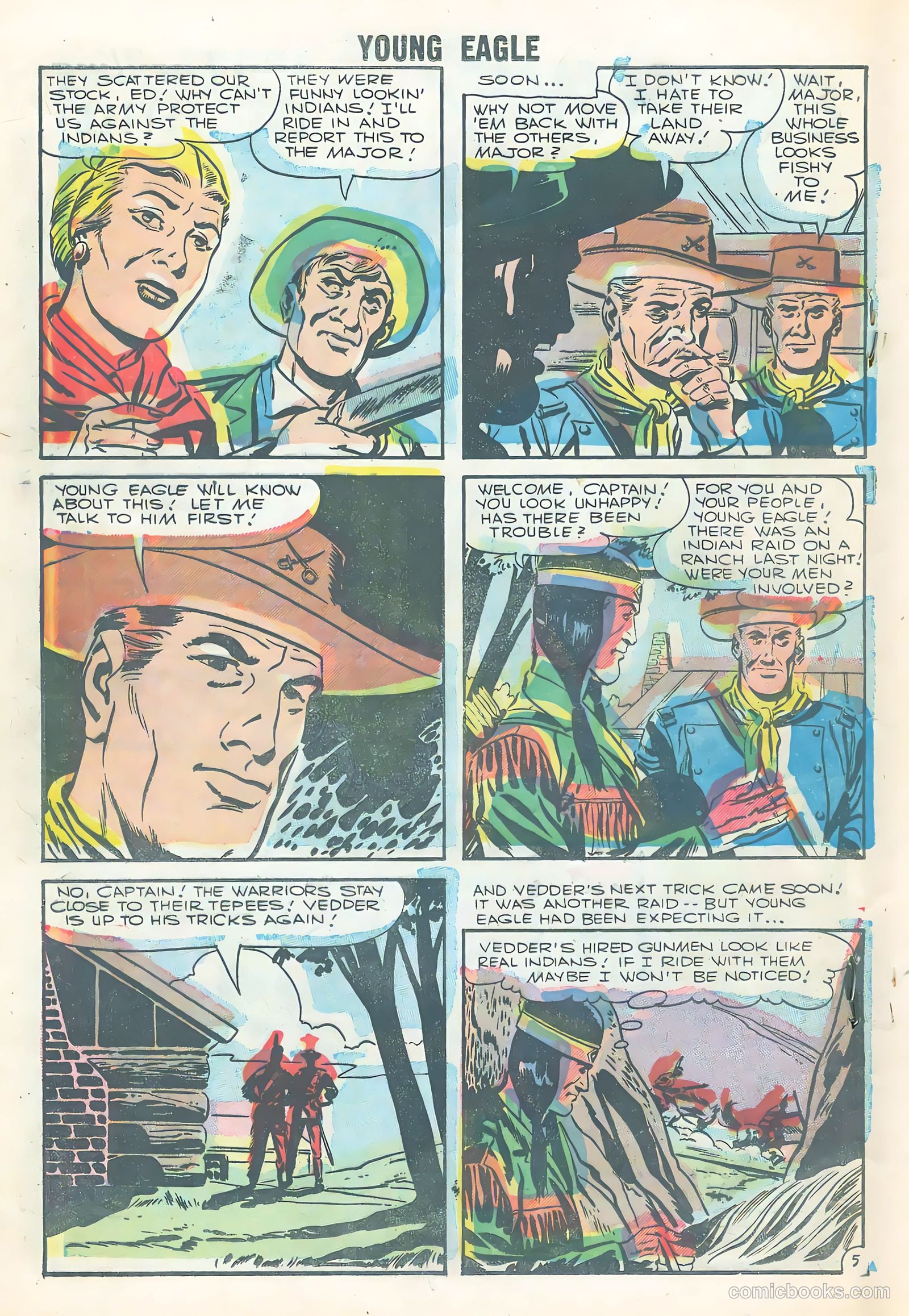 Young Eagle #3 (1956) — page 16 of 36