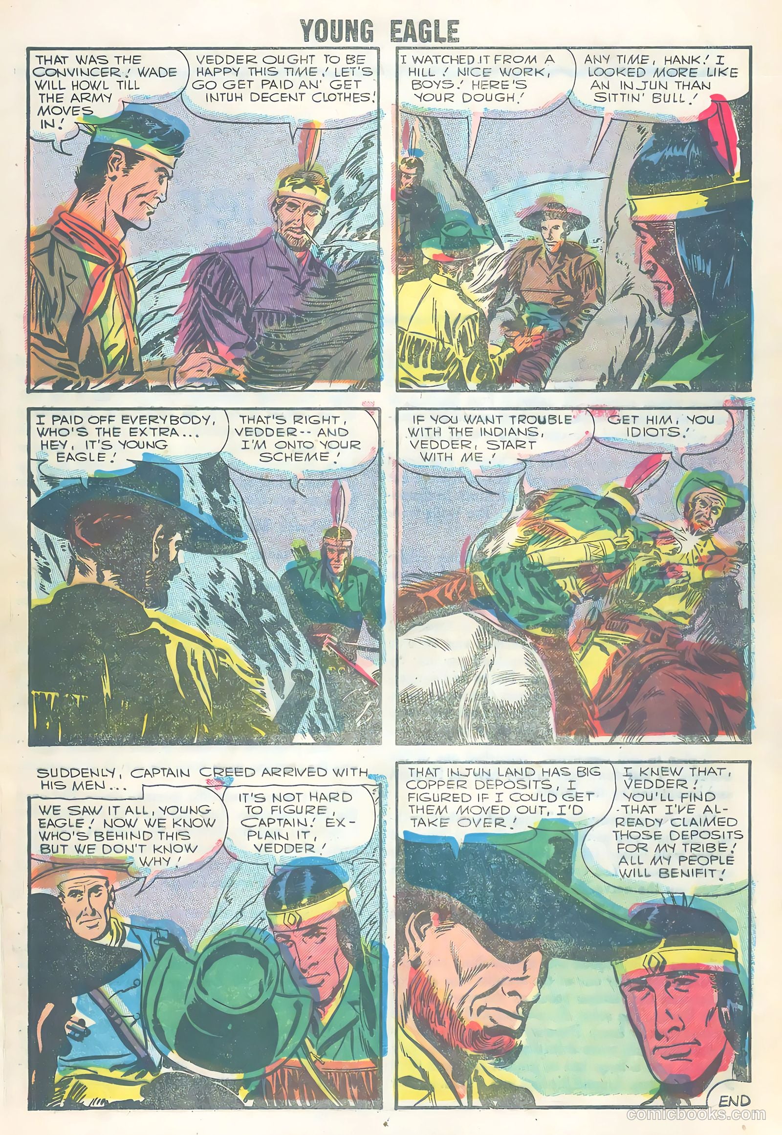 Young Eagle #3 (1956) — page 17 of 36
