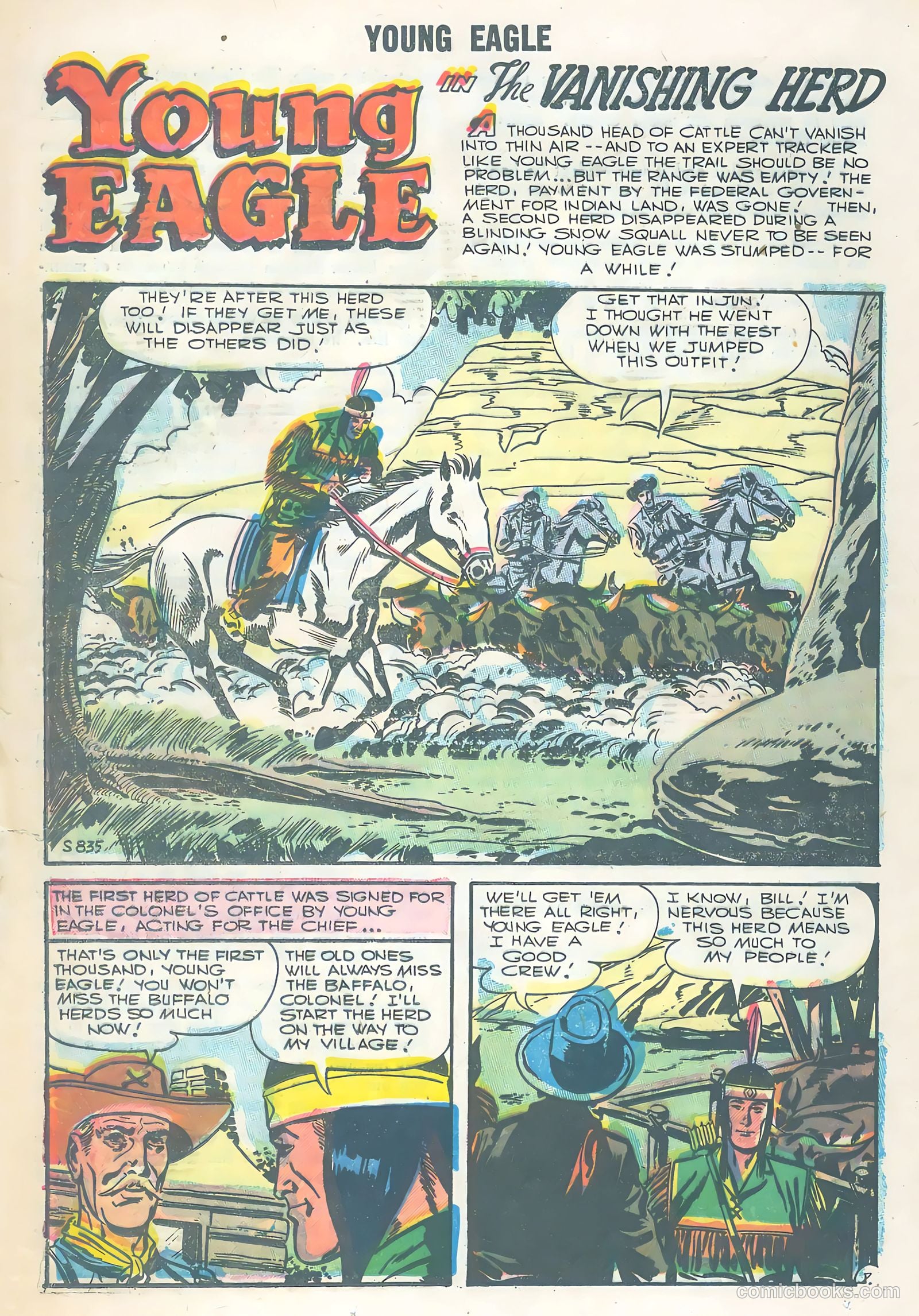Young Eagle #3 (1956) — page 20 of 36