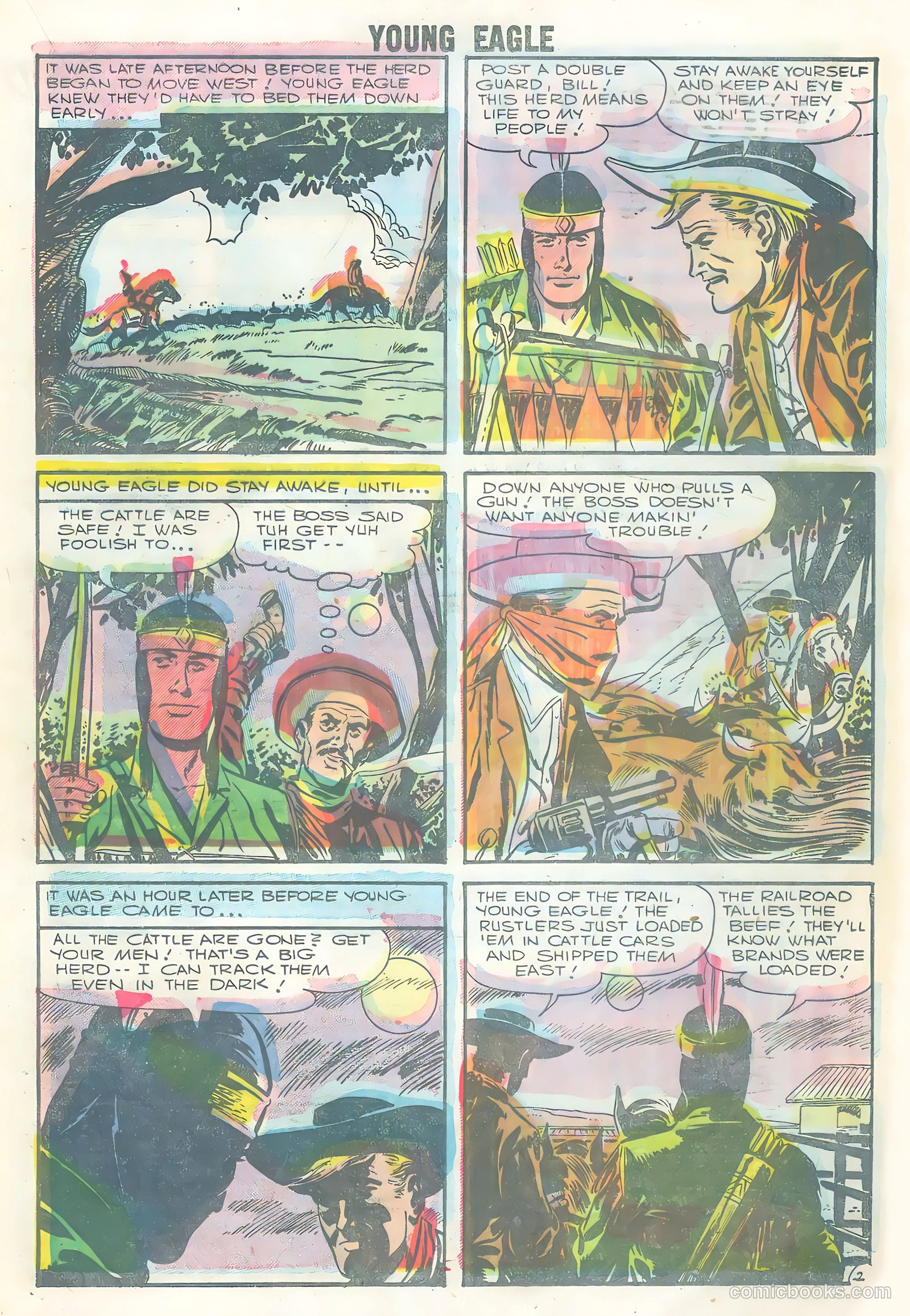 Young Eagle #3 (1956) — page 21 of 36