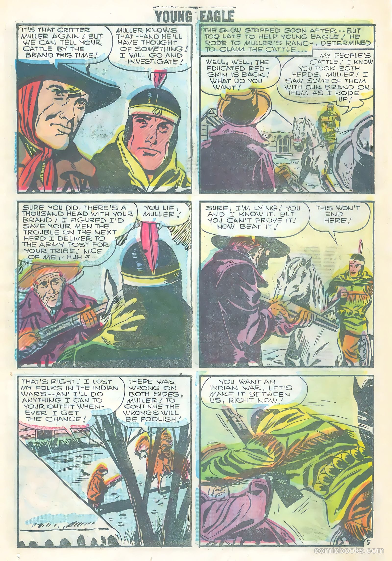 Young Eagle #3 (1956) — page 25 of 36