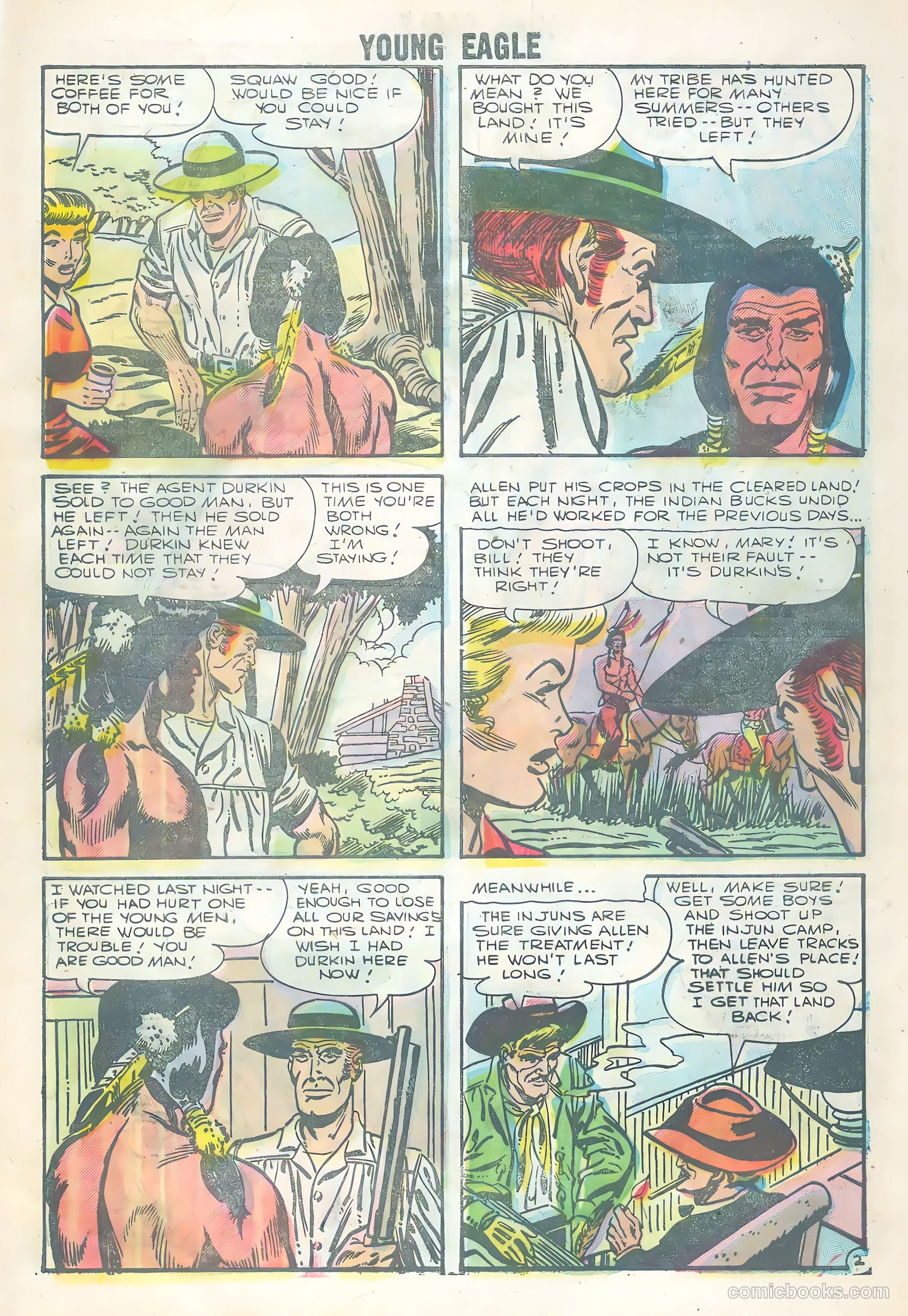 Young Eagle #3 (1956) — page 28 of 36