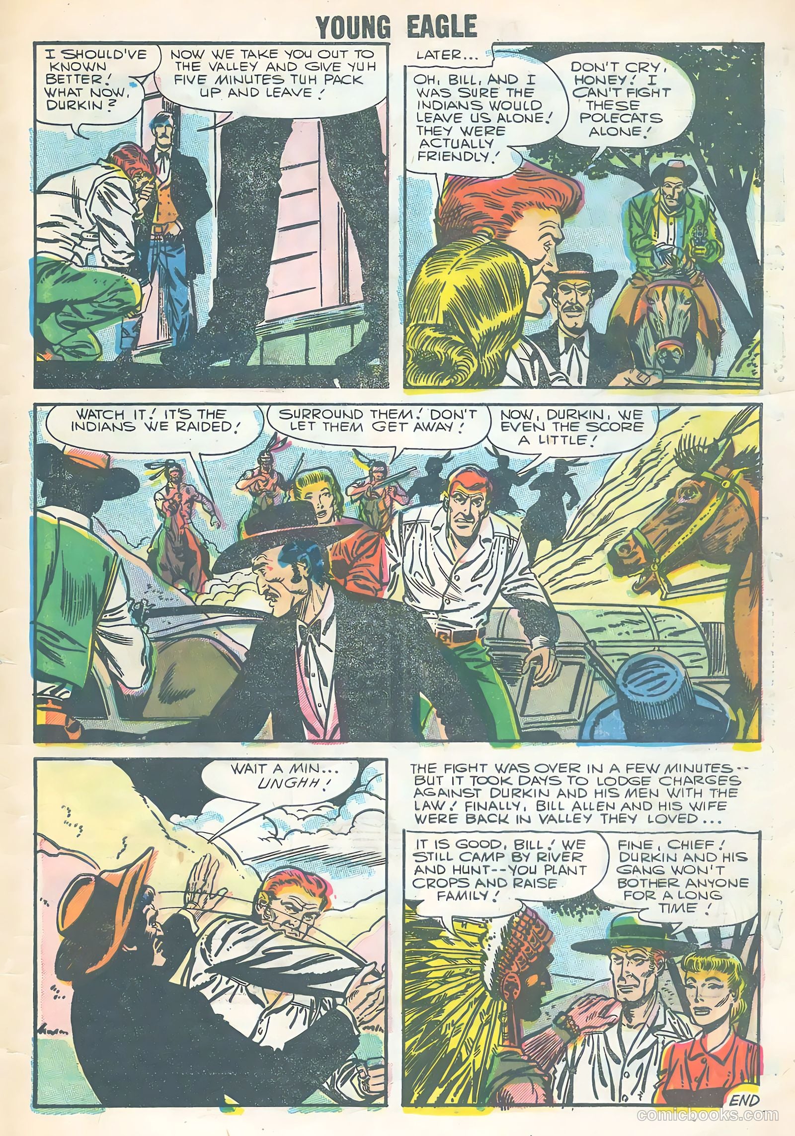 Young Eagle #3 (1956) — page 33 of 36