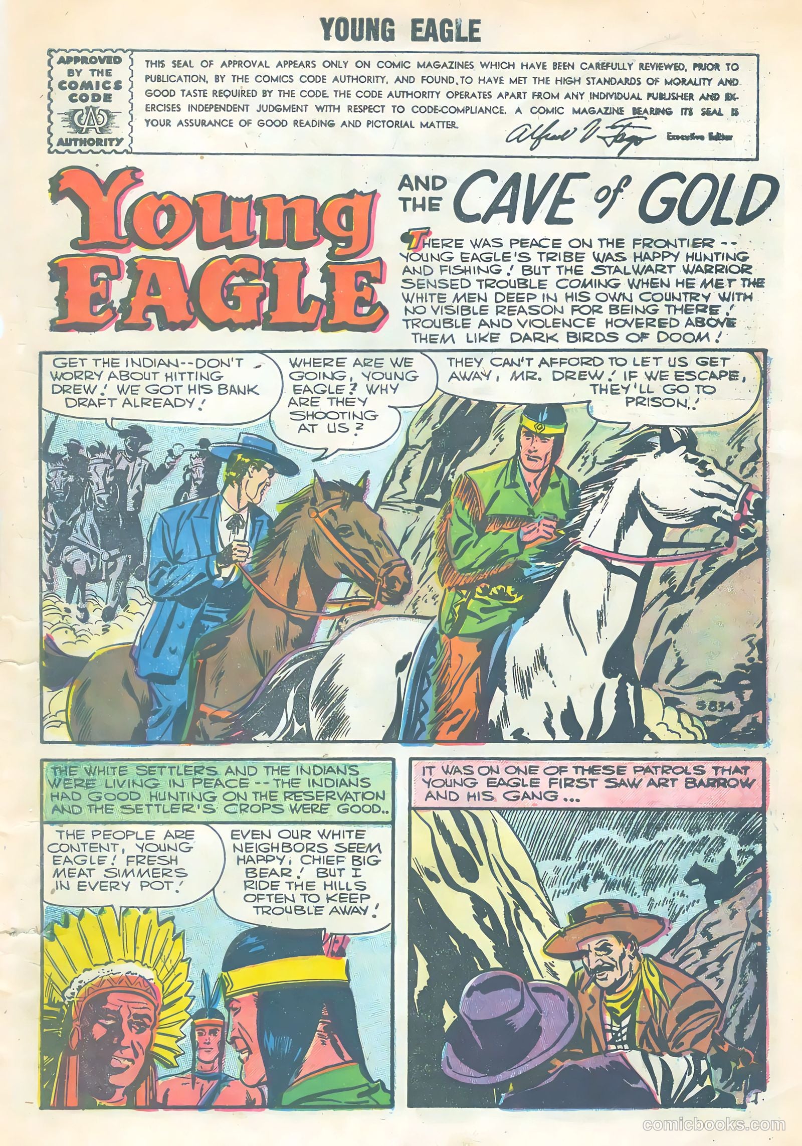 Young Eagle #3 (1956) — page 3 of 36