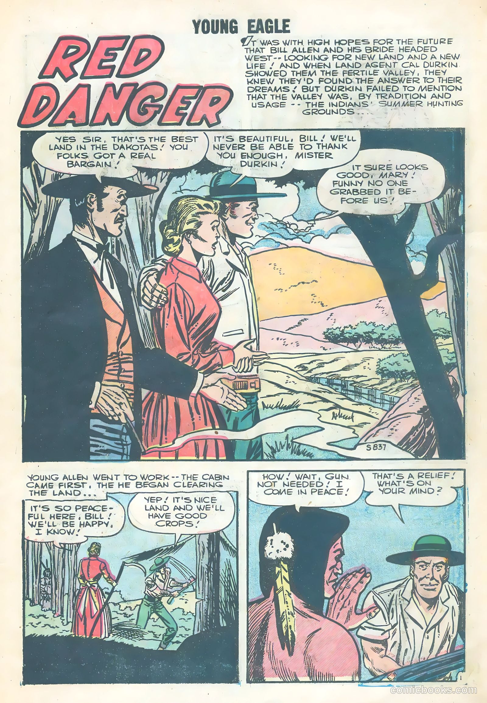 Young Eagle #3 (1956) — page 27 of 36
