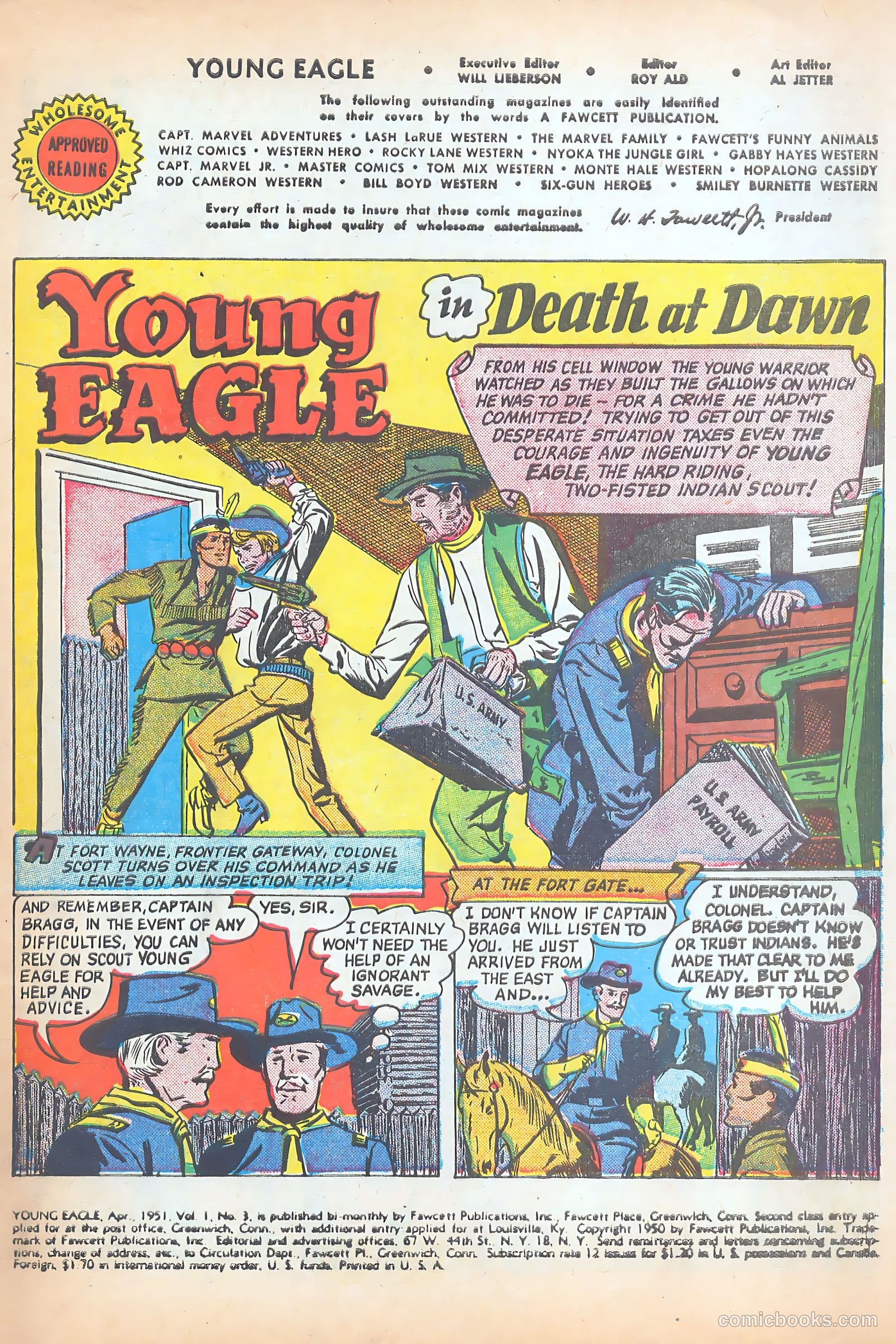 Young Eagle #3 (1951) — page 3 of 36