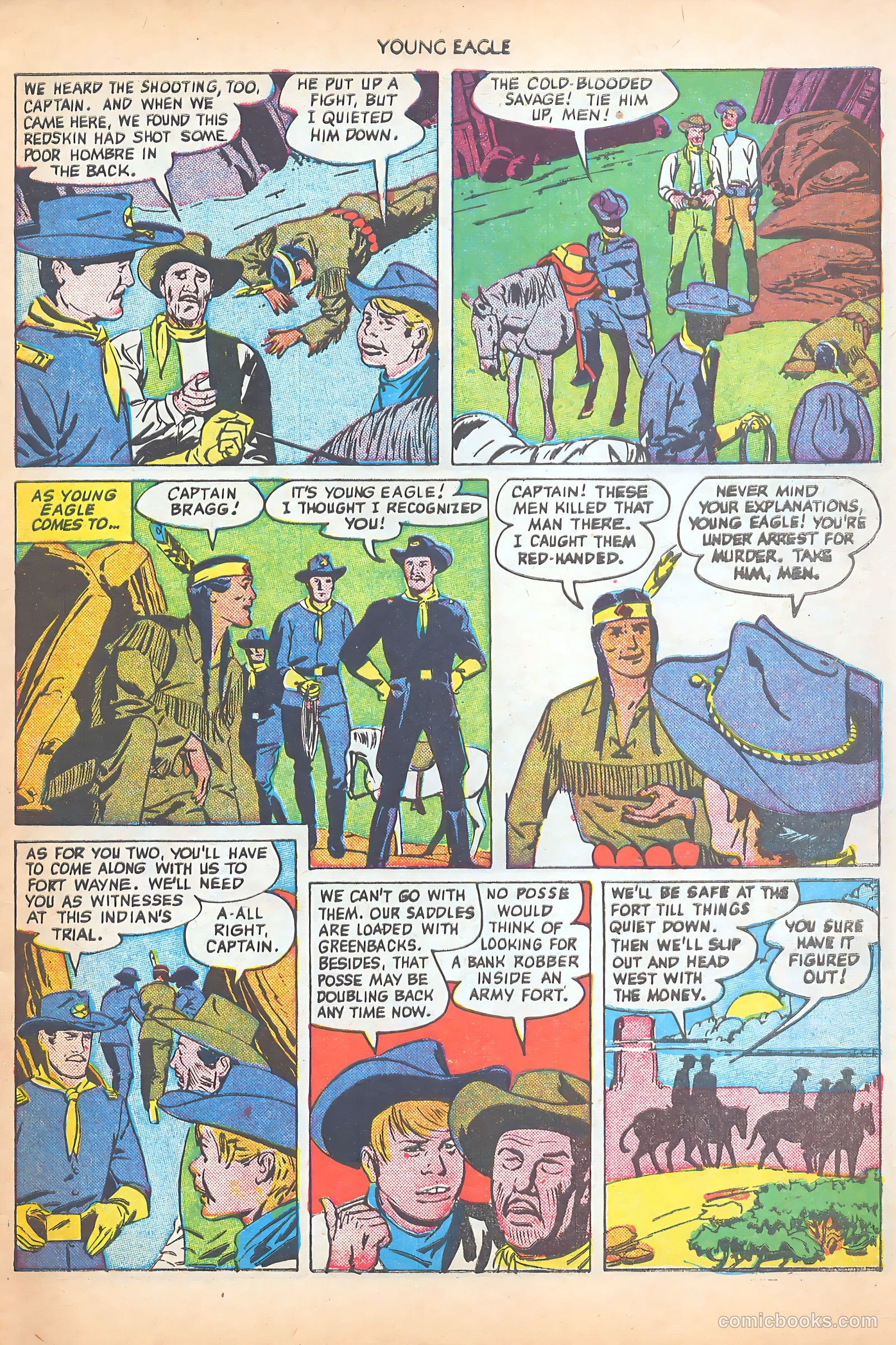 Young Eagle #3 (1951) — page 7 of 36