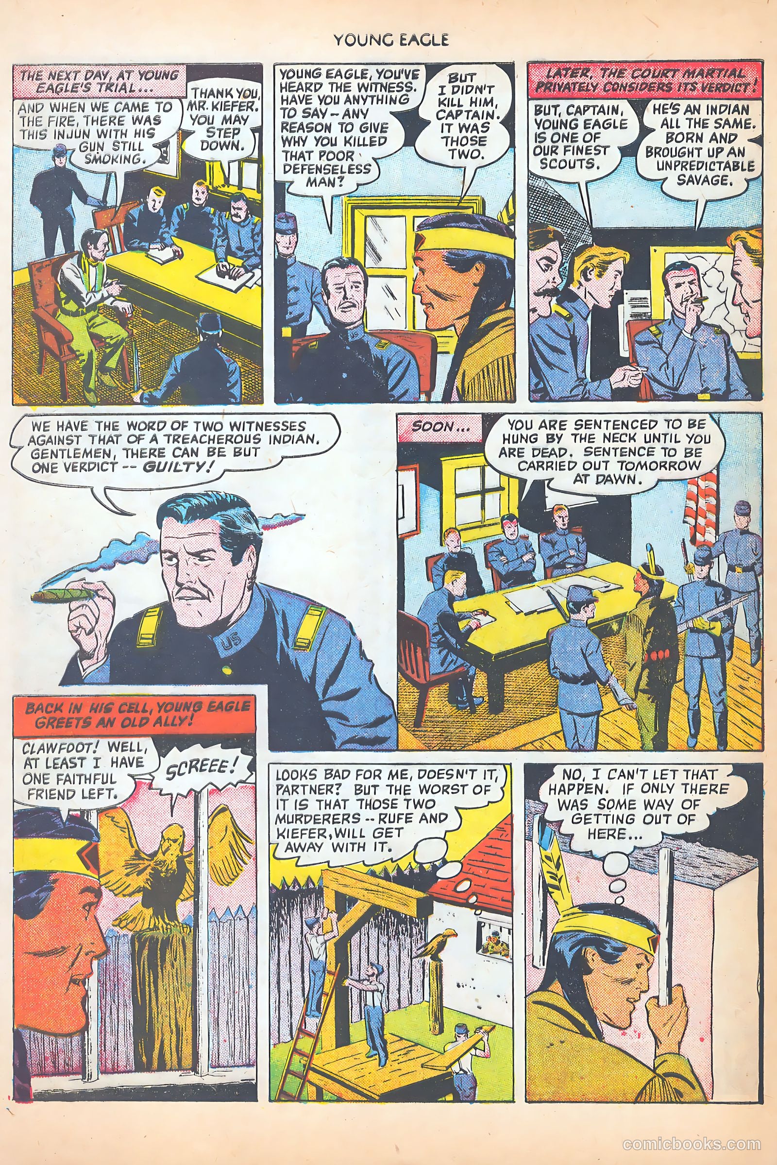 Young Eagle #3 (1951) — page 8 of 36
