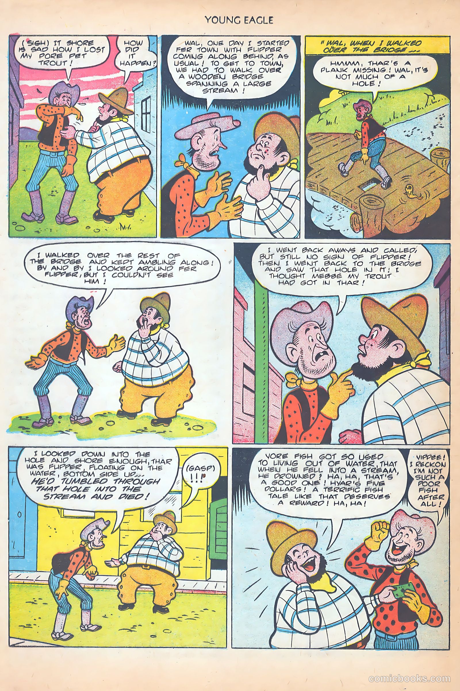 Young Eagle #3 (1951) — page 20 of 36