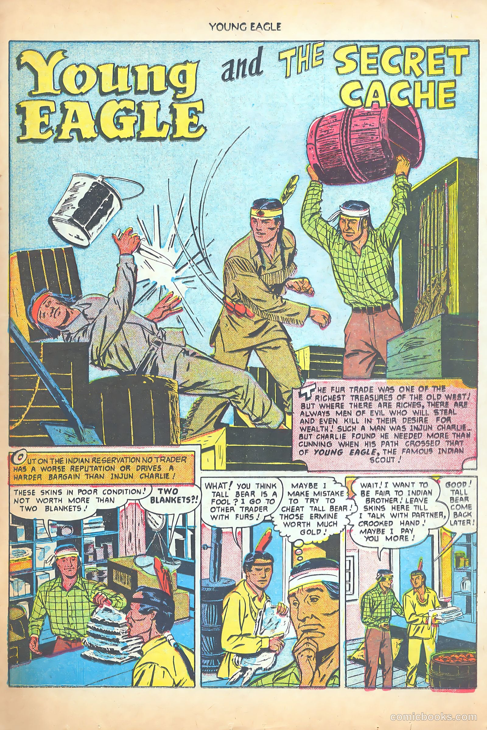 Young Eagle #3 (1951) — page 23 of 36