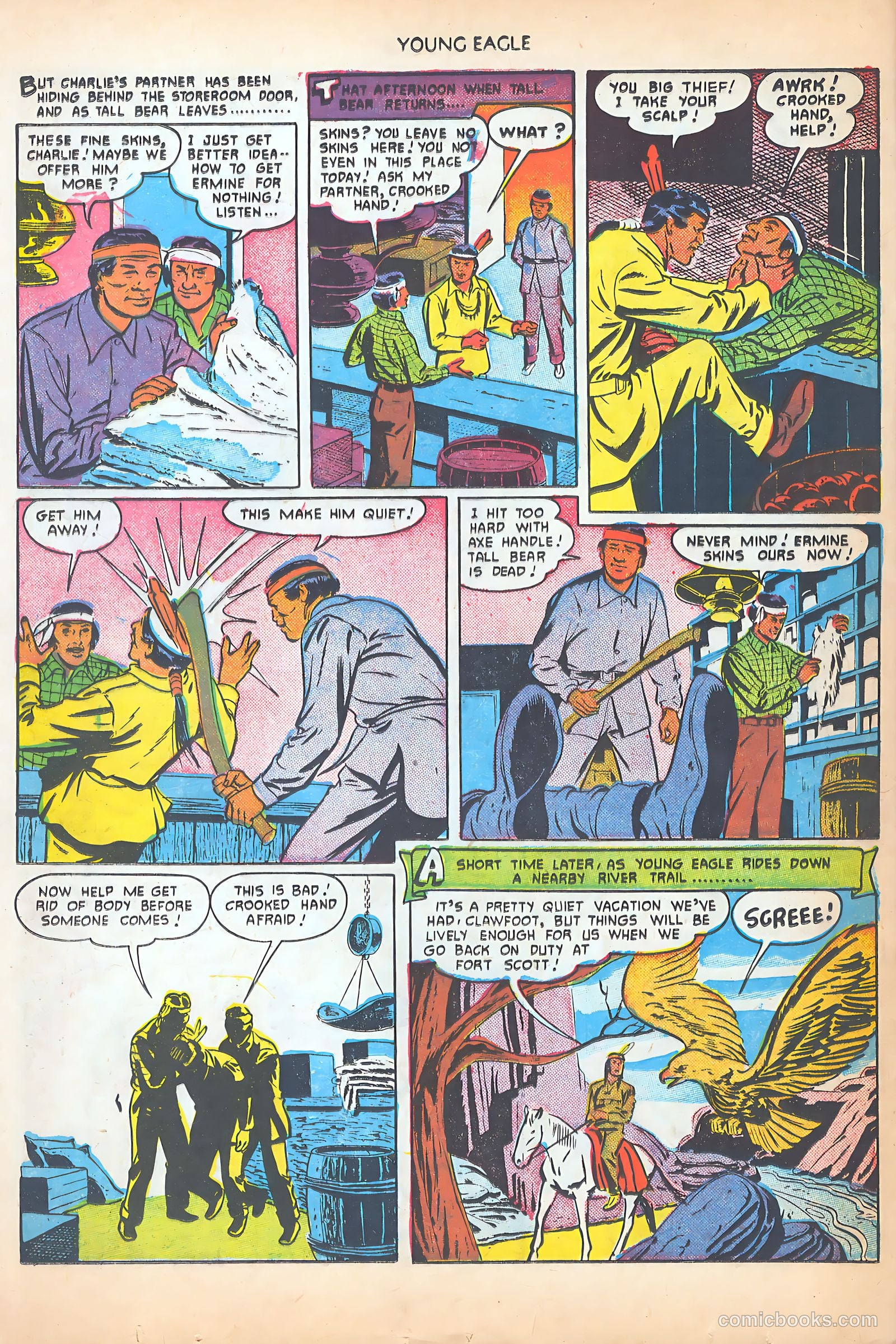 Young Eagle #3 (1951) — page 24 of 36