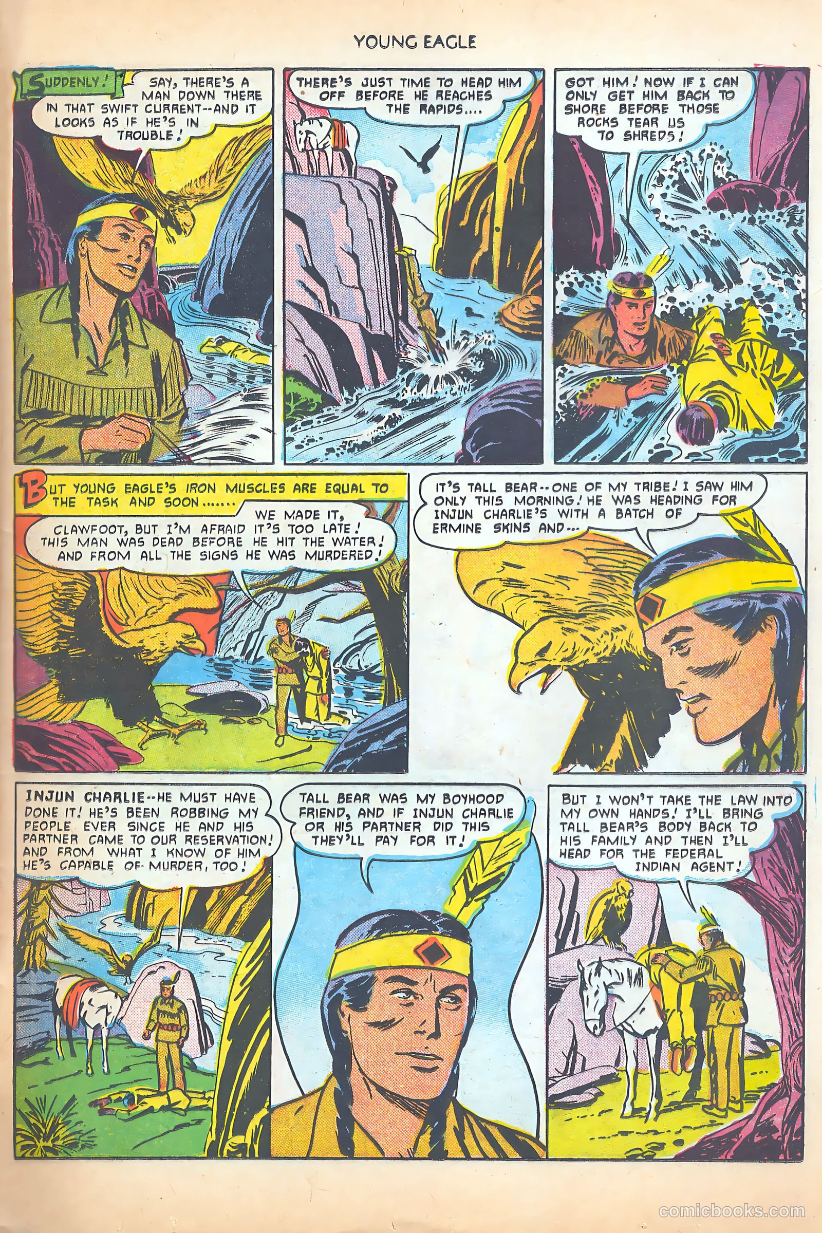 Young Eagle #3 (1951) — page 25 of 36