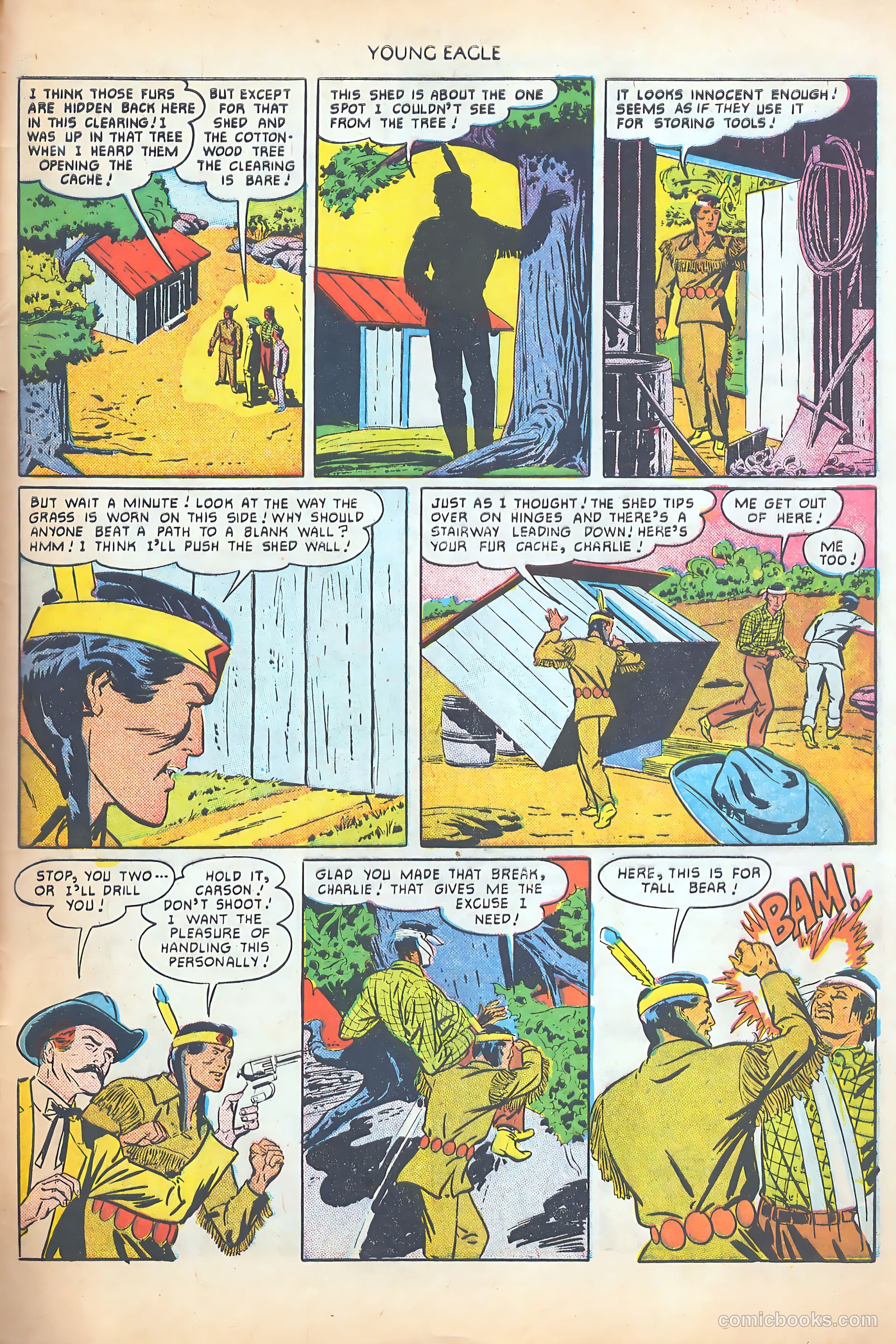Young Eagle #3 (1951) — page 33 of 36