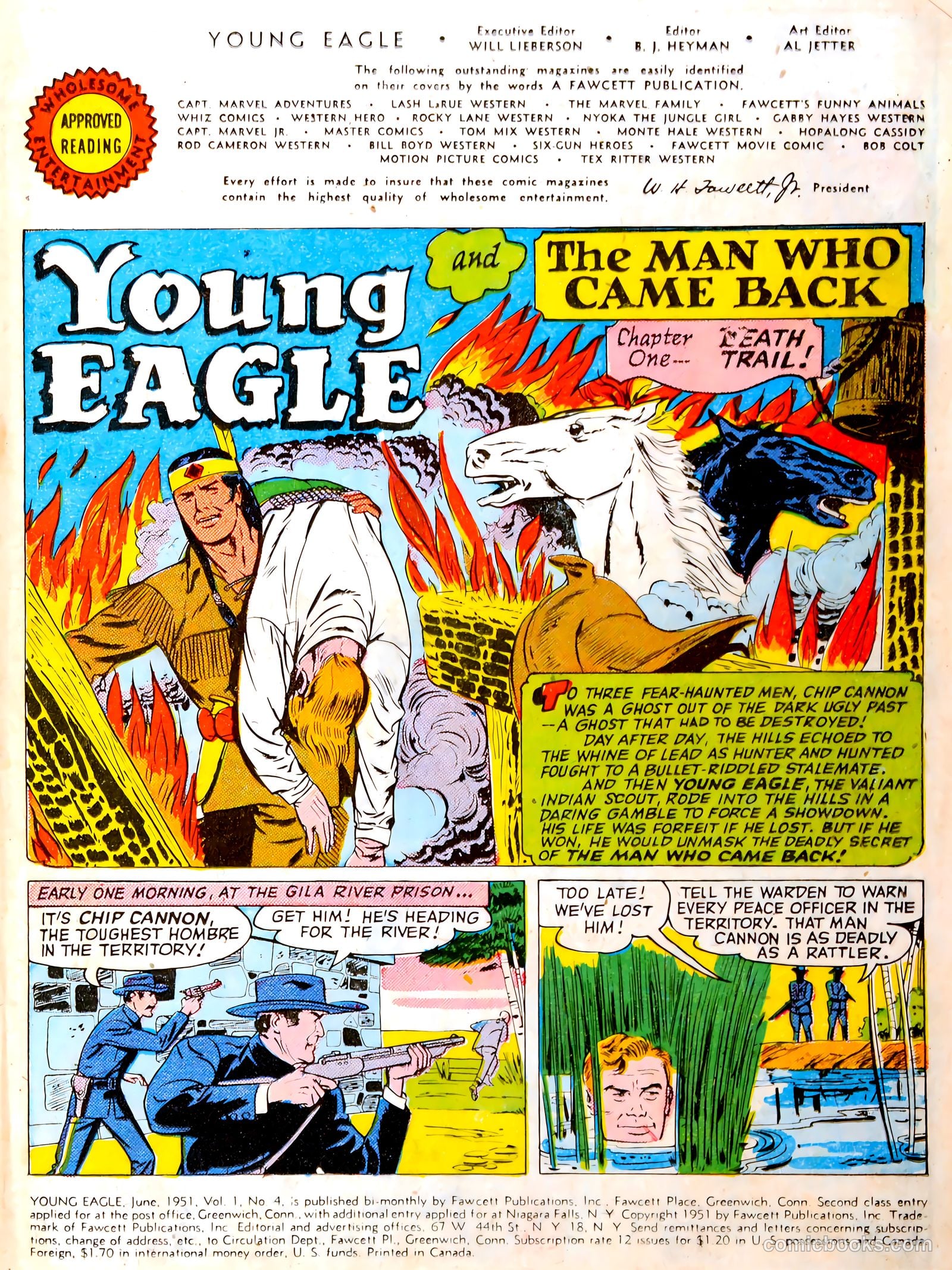 Young Eagle #4 (1951) — page 3 of 35