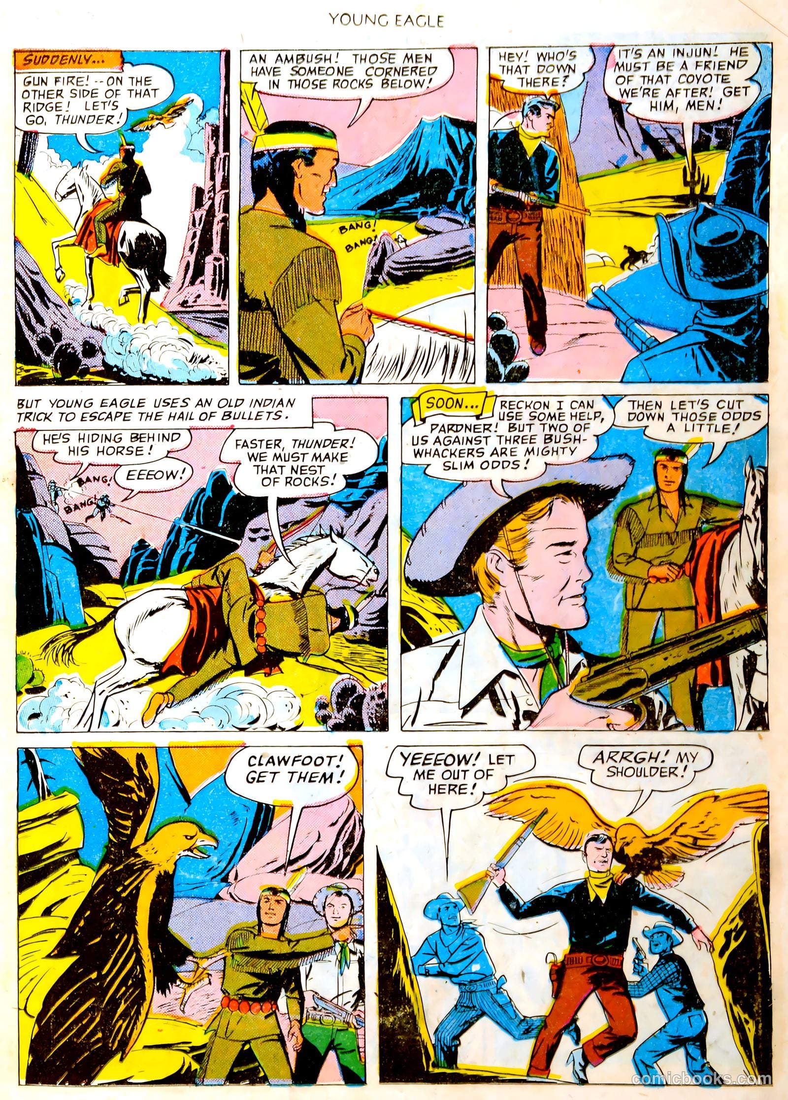 Young Eagle #4 (1951) — page 5 of 35