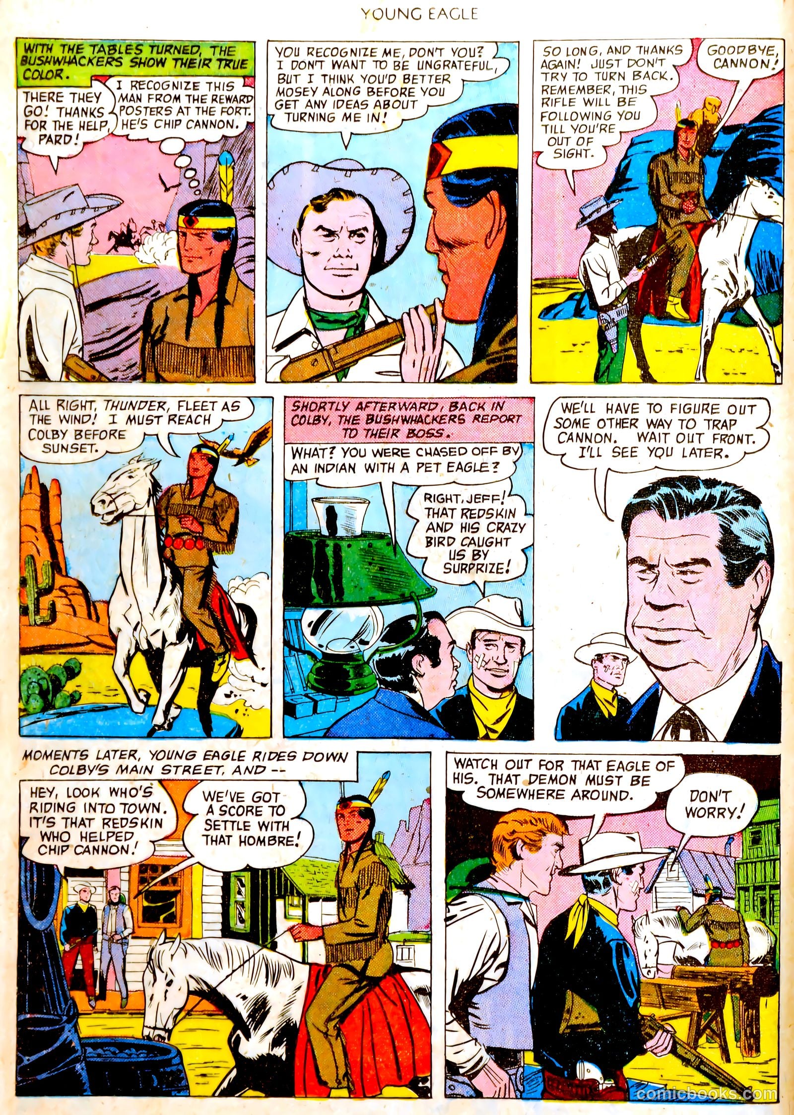 Young Eagle #4 (1951) — page 6 of 35