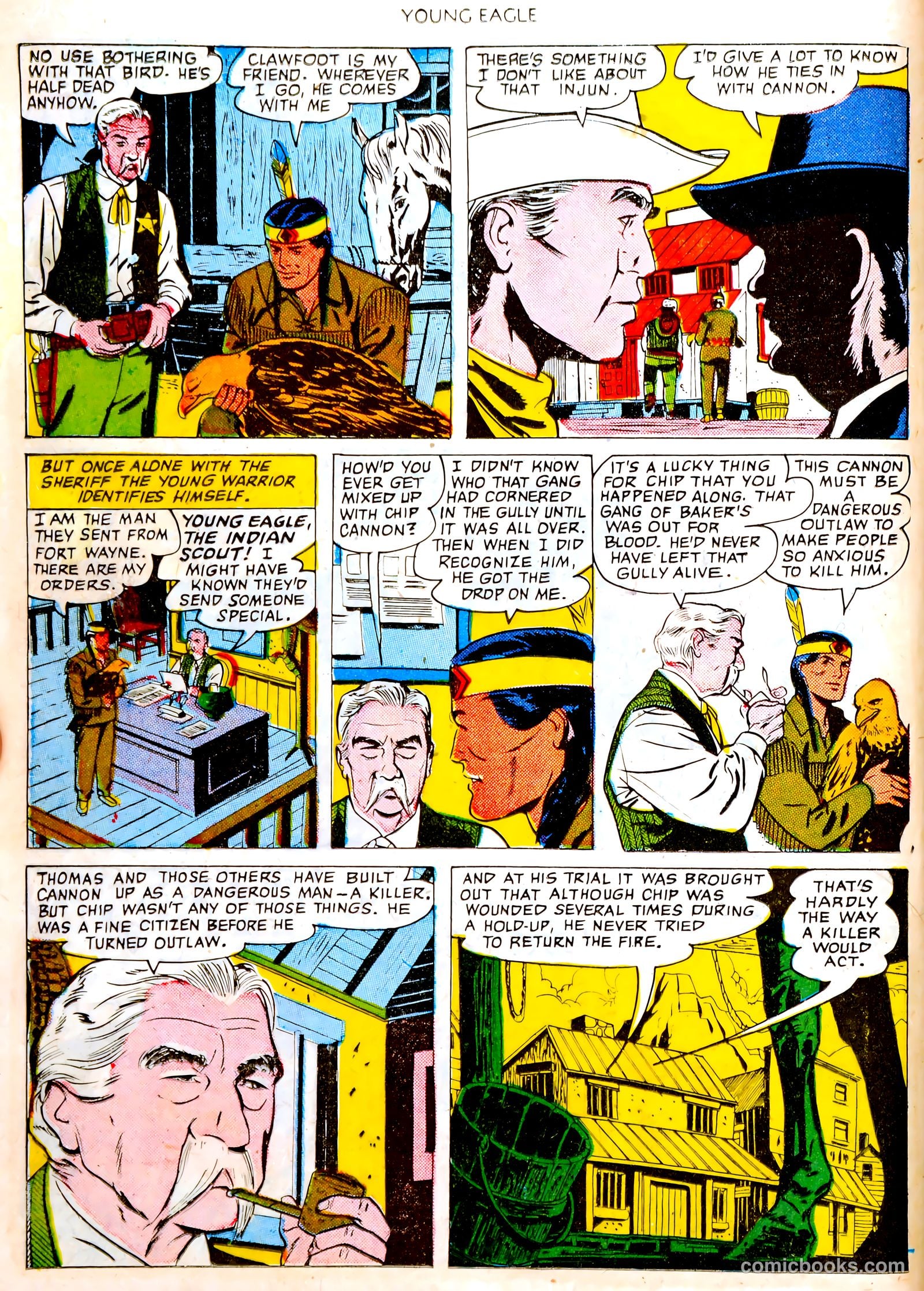 Young Eagle #4 (1951) — page 8 of 35