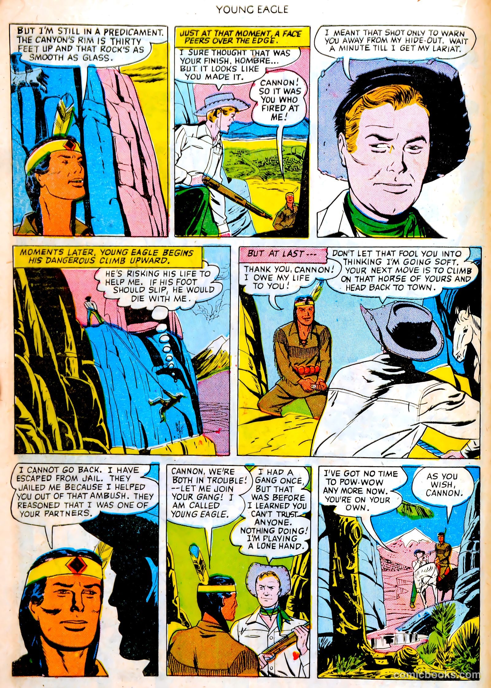 Young Eagle #4 (1951) — page 15 of 35