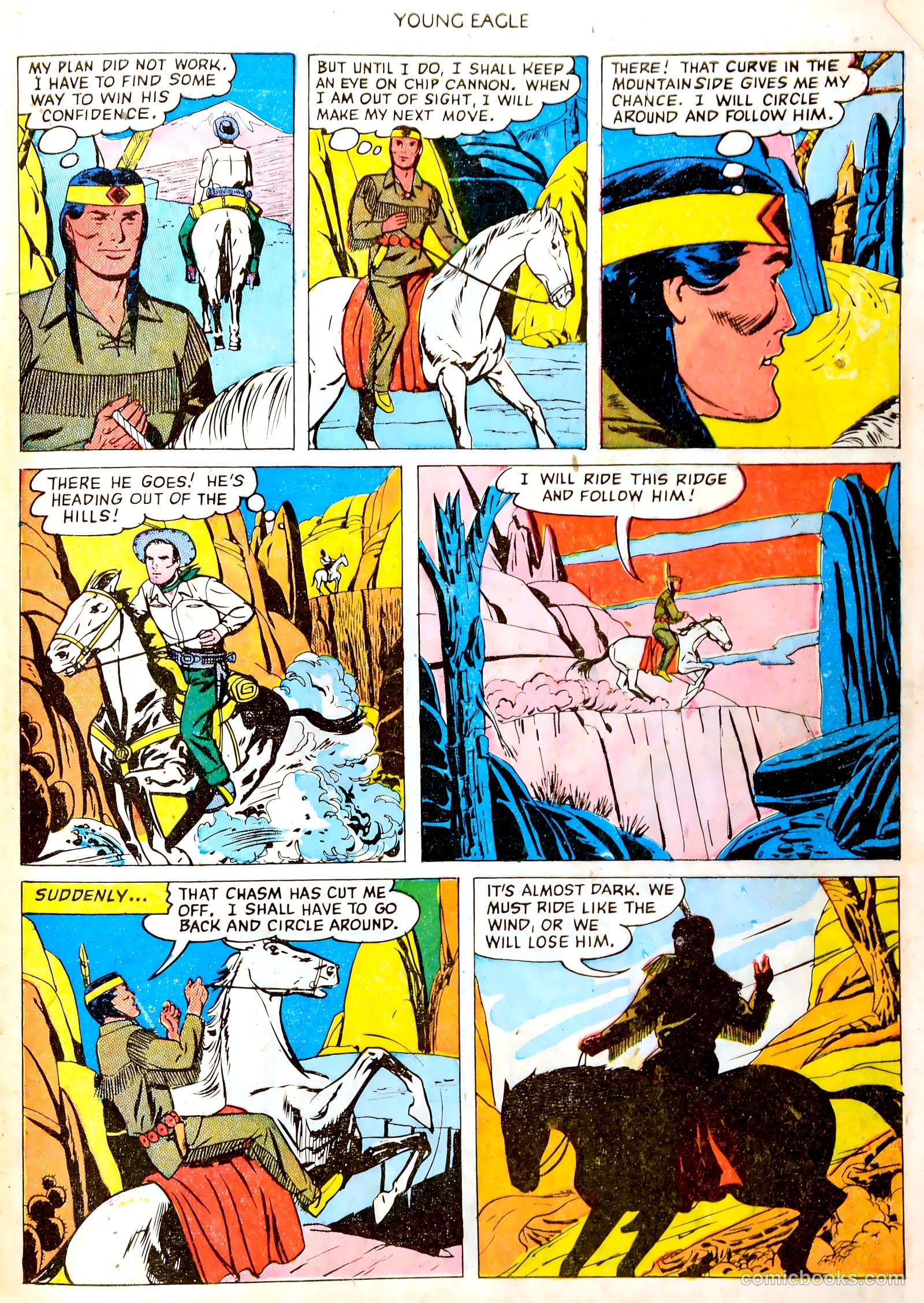 Young Eagle #4 (1951) — page 16 of 35