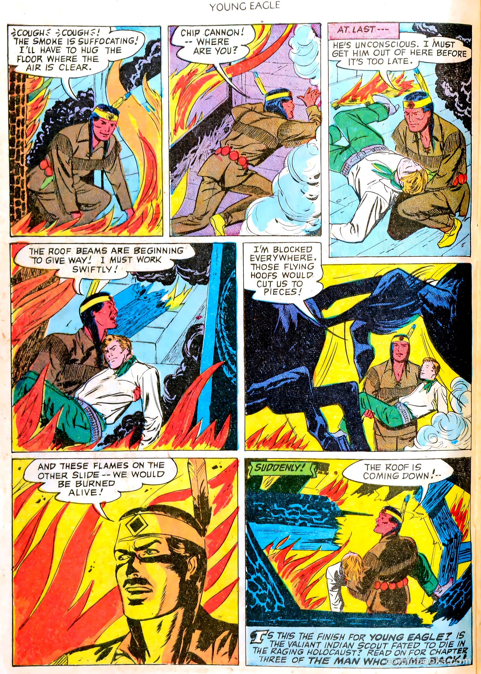 Young Eagle #4 (1951) — page 21 of 35