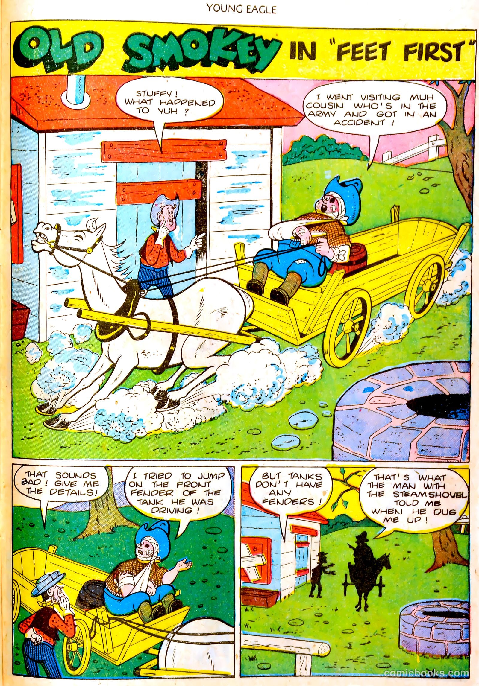 Young Eagle #4 (1951) — page 22 of 35