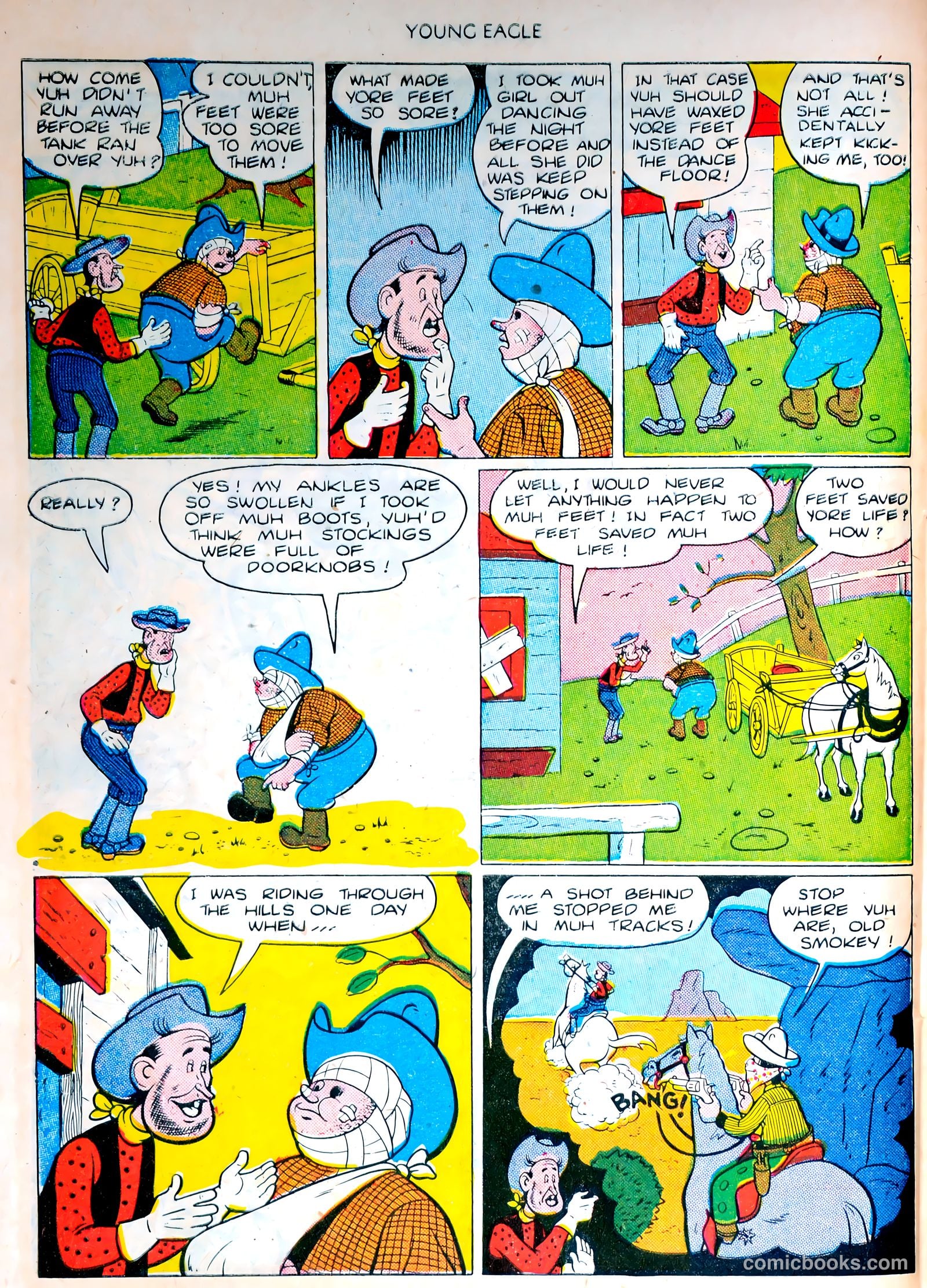 Young Eagle #4 (1951) — page 23 of 35
