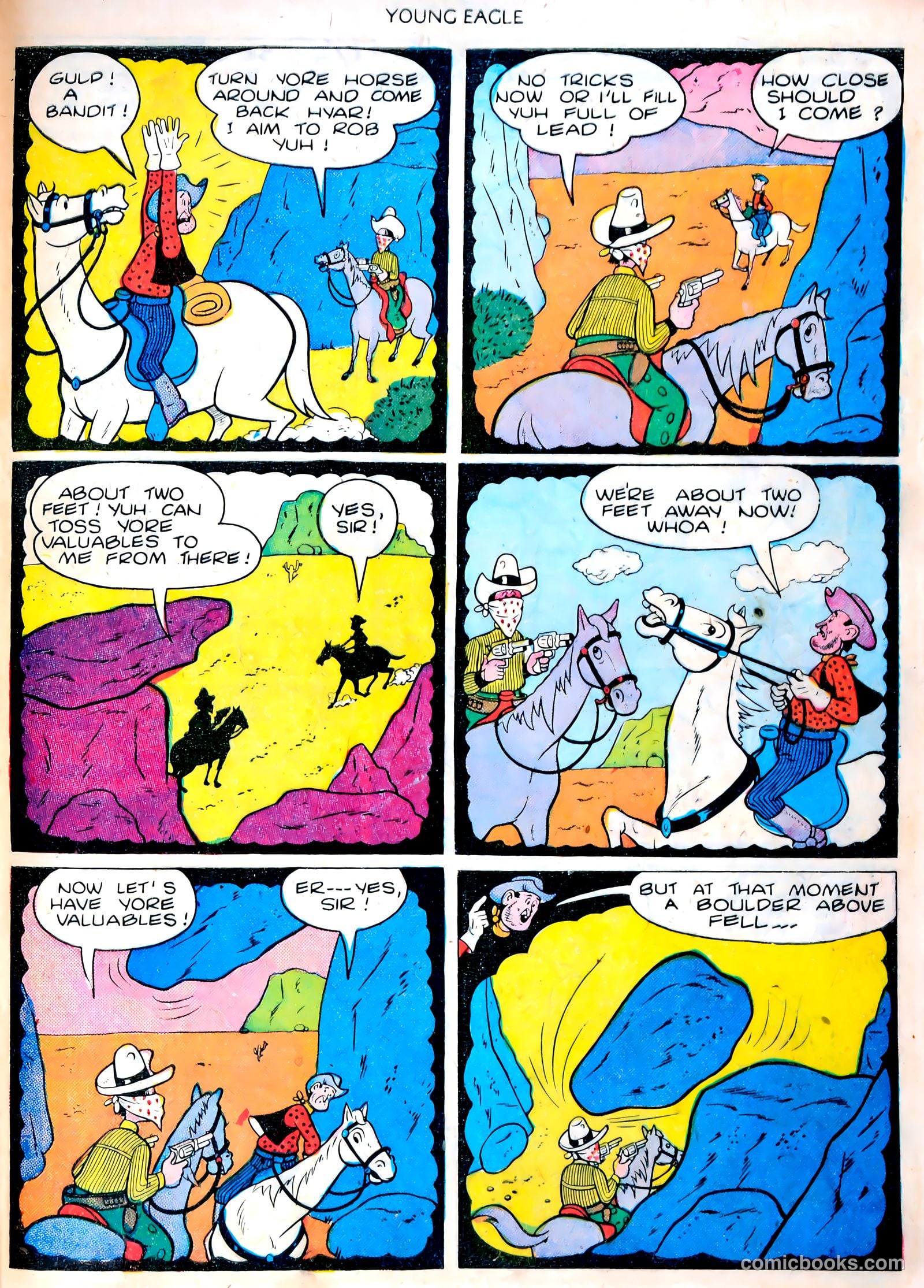 Young Eagle #4 (1951) — page 24 of 35