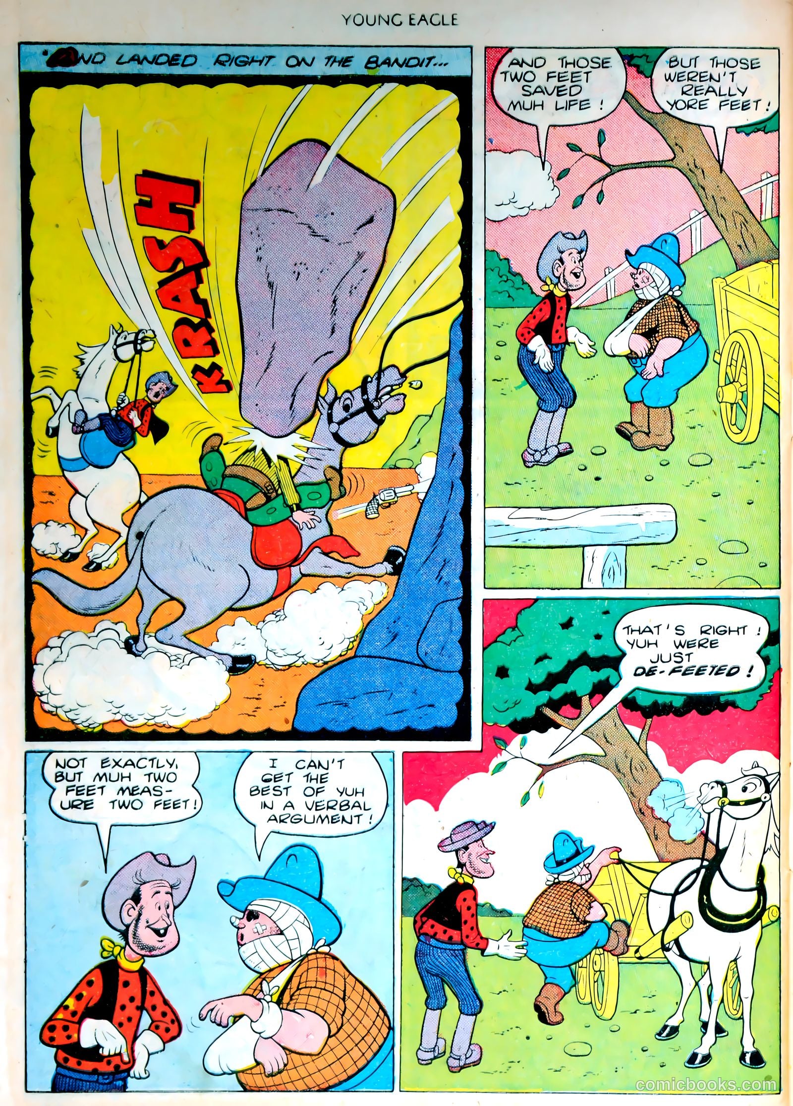 Young Eagle #4 (1951) — page 25 of 35