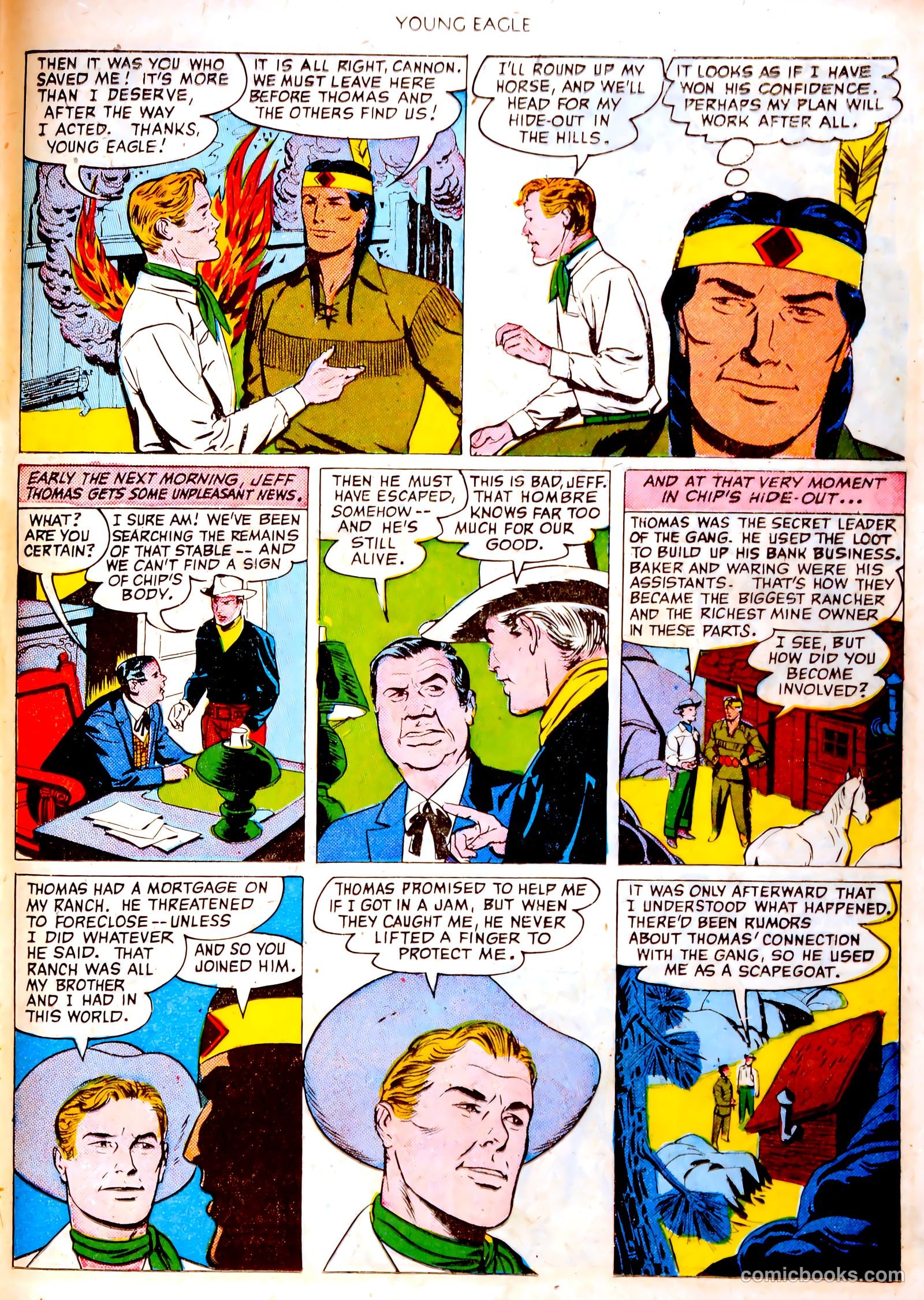 Young Eagle #4 (1951) — page 28 of 35