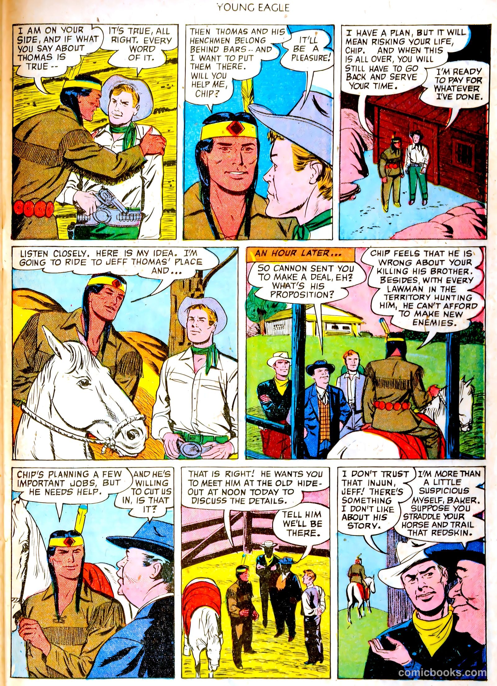 Young Eagle #4 (1951) — page 30 of 35